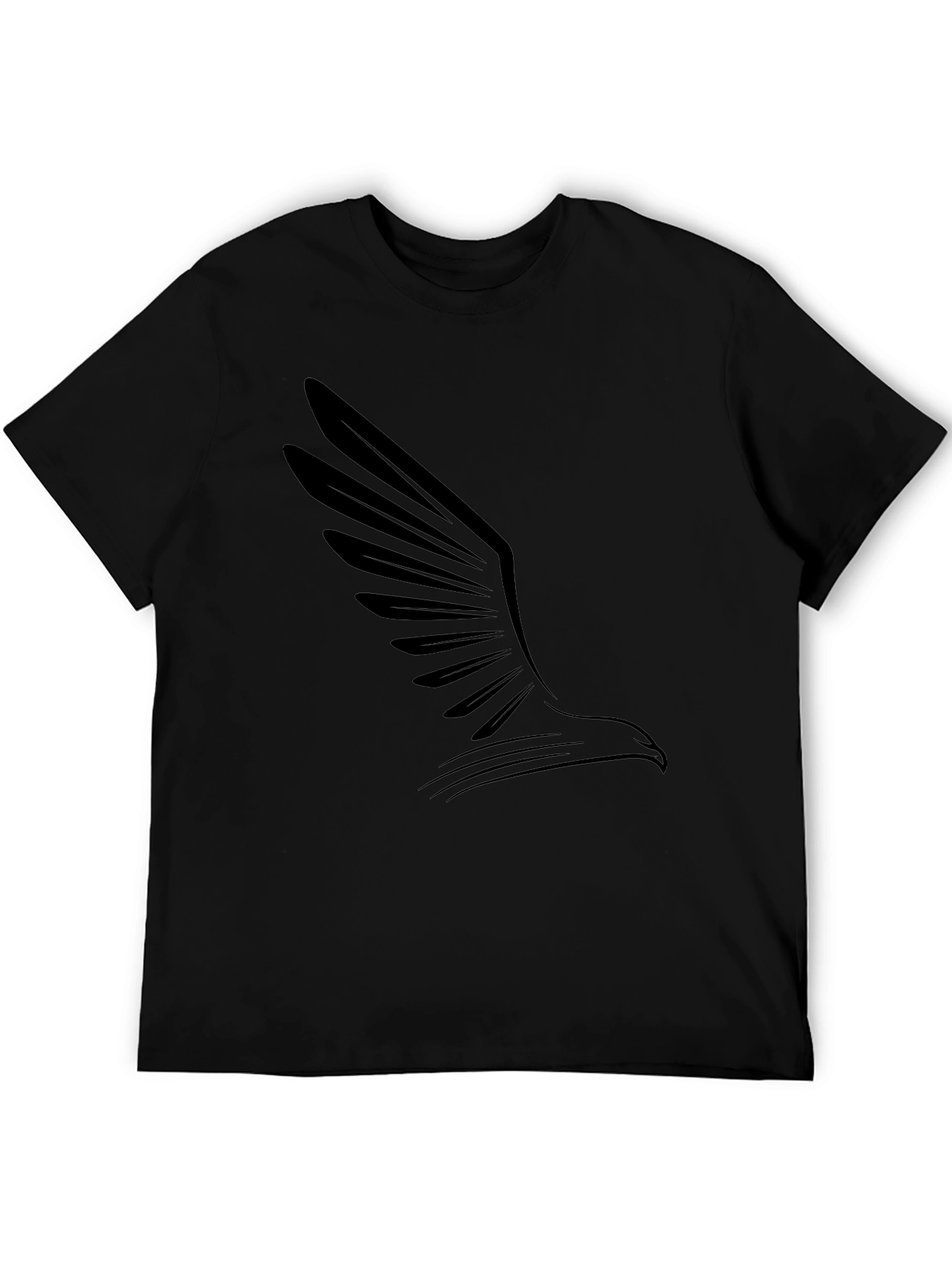 Mens Black Eagle Graphic Tee