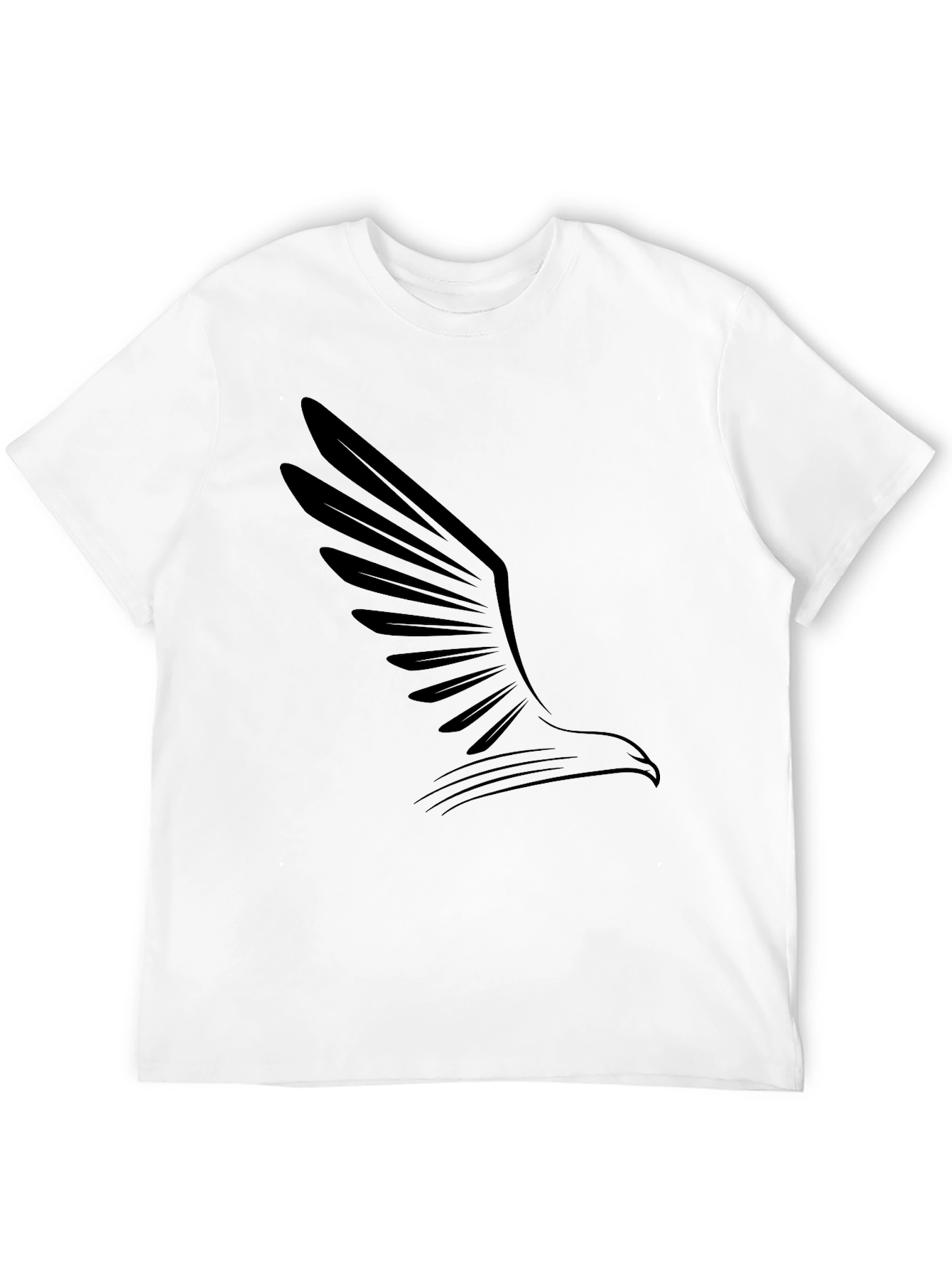 Mens Black Eagle Graphic Tee