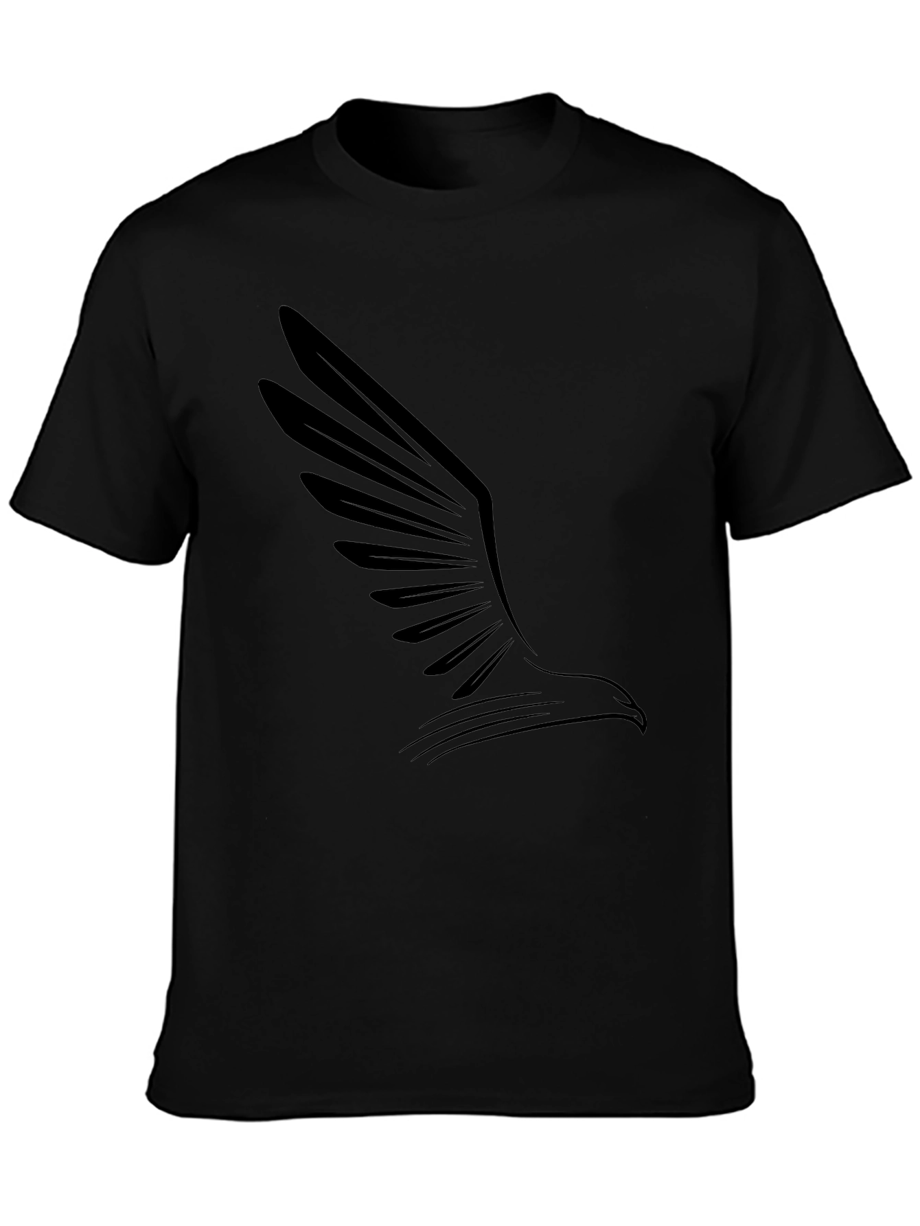Mens Black Eagle Graphic Tee