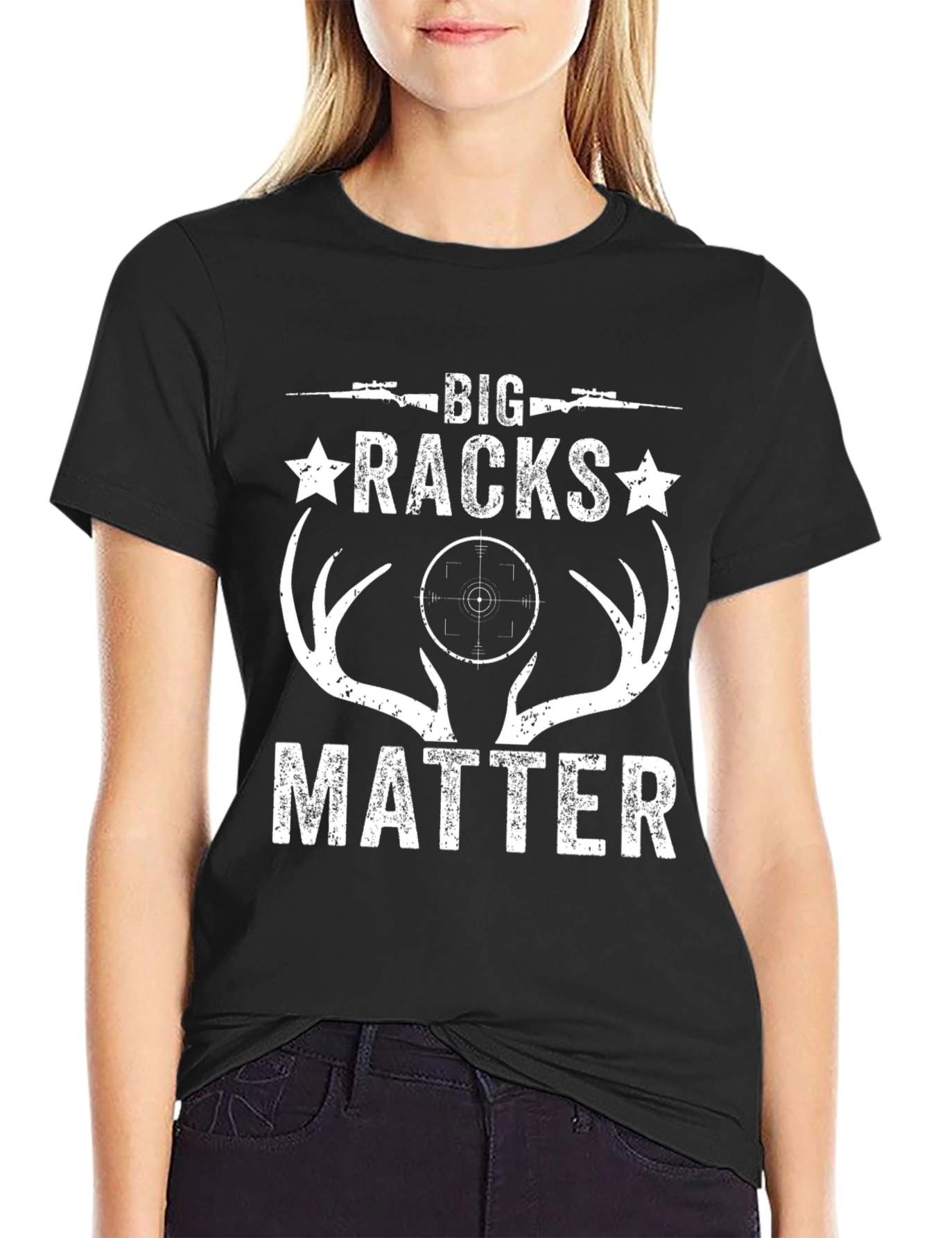 Big Racks Matter Hunting T-Shirt - Black