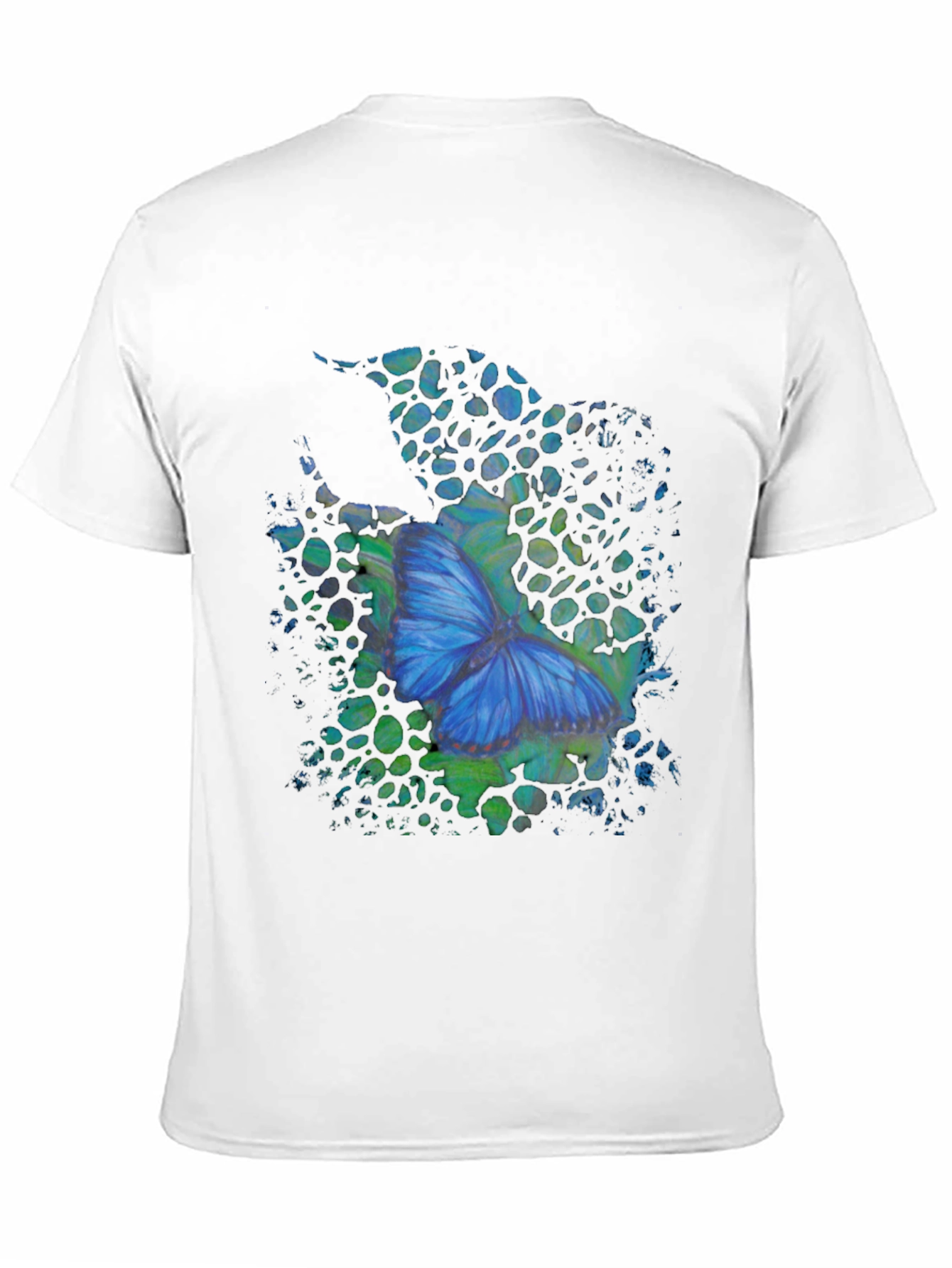 Butterfly Graphic Mens Black T-Shirt