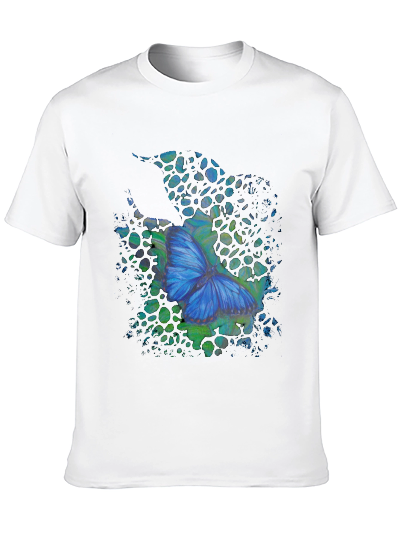 Butterfly Graphic Mens Black T-Shirt