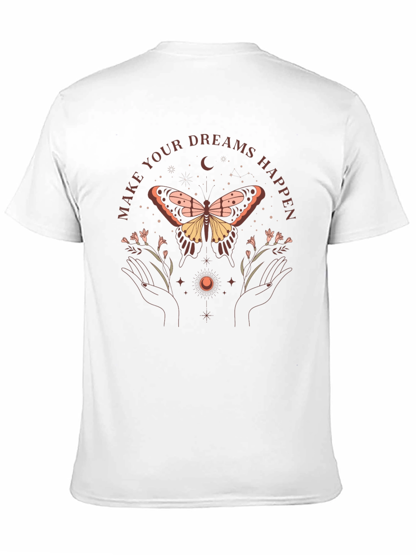Dreamy Butterfly Graphic Tee - Black