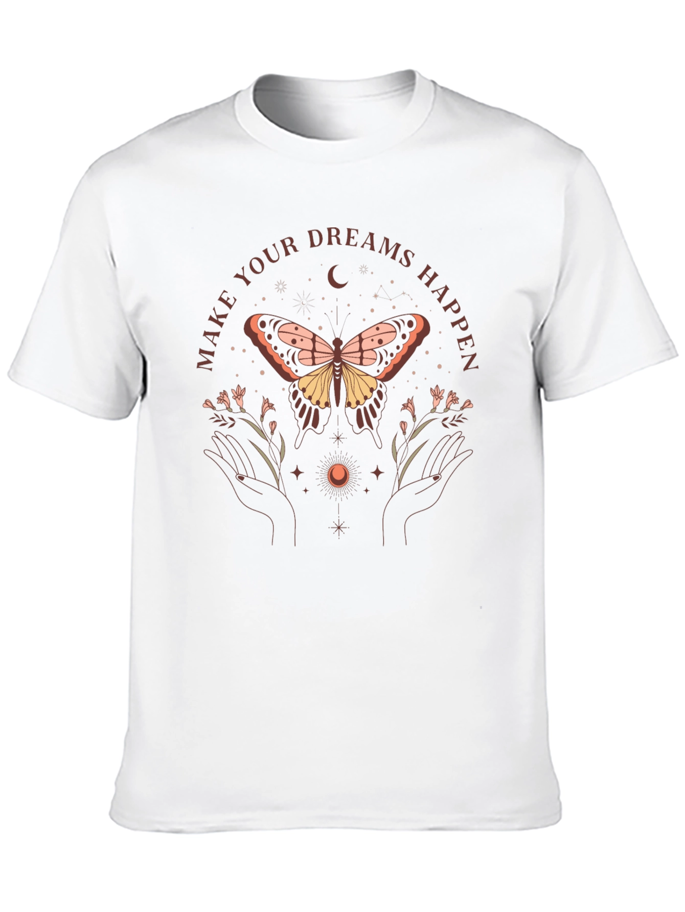 Dreamy Butterfly Graphic Tee - Black