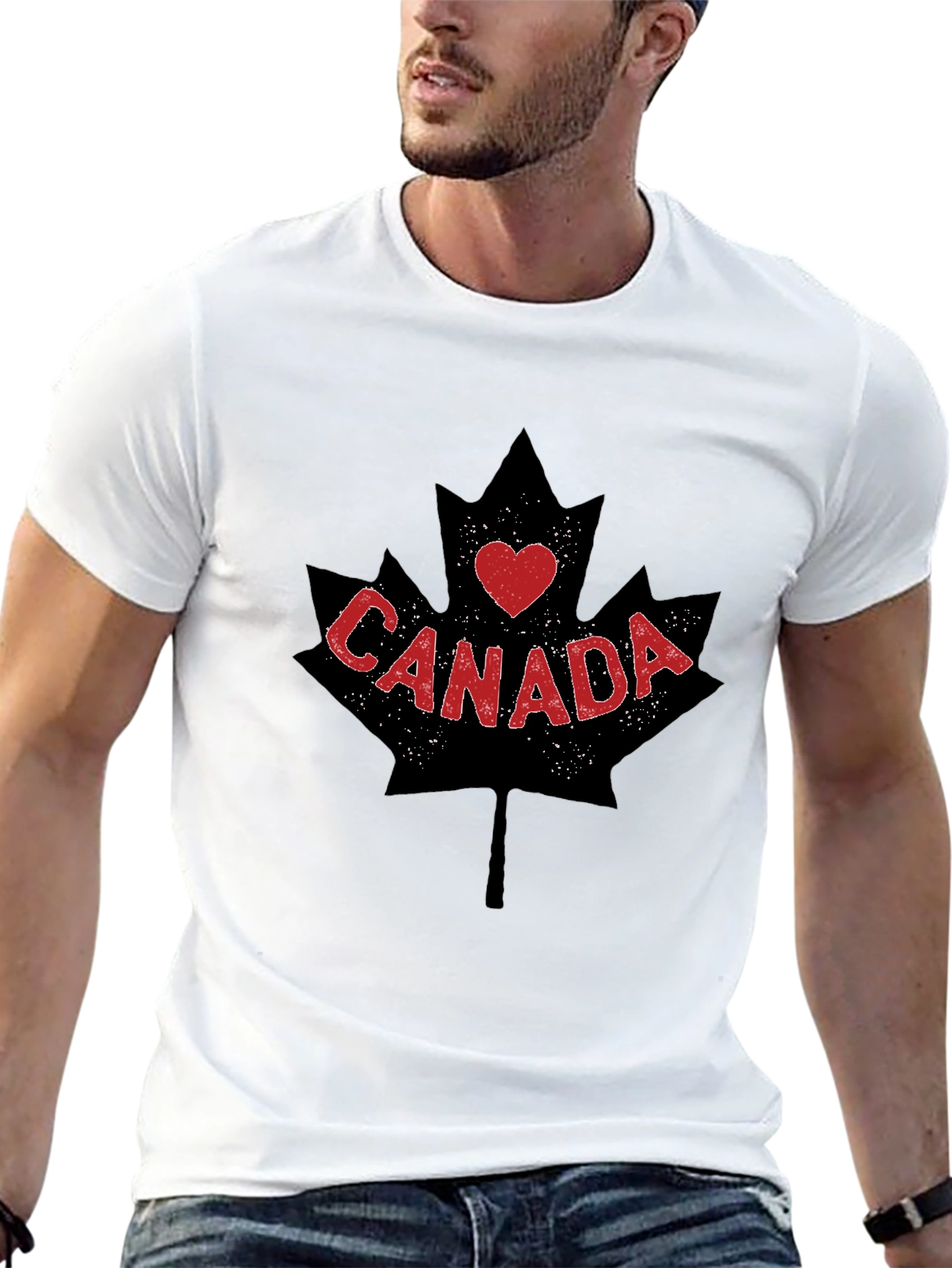 I Love Canada Maple Leaf T-Shirt