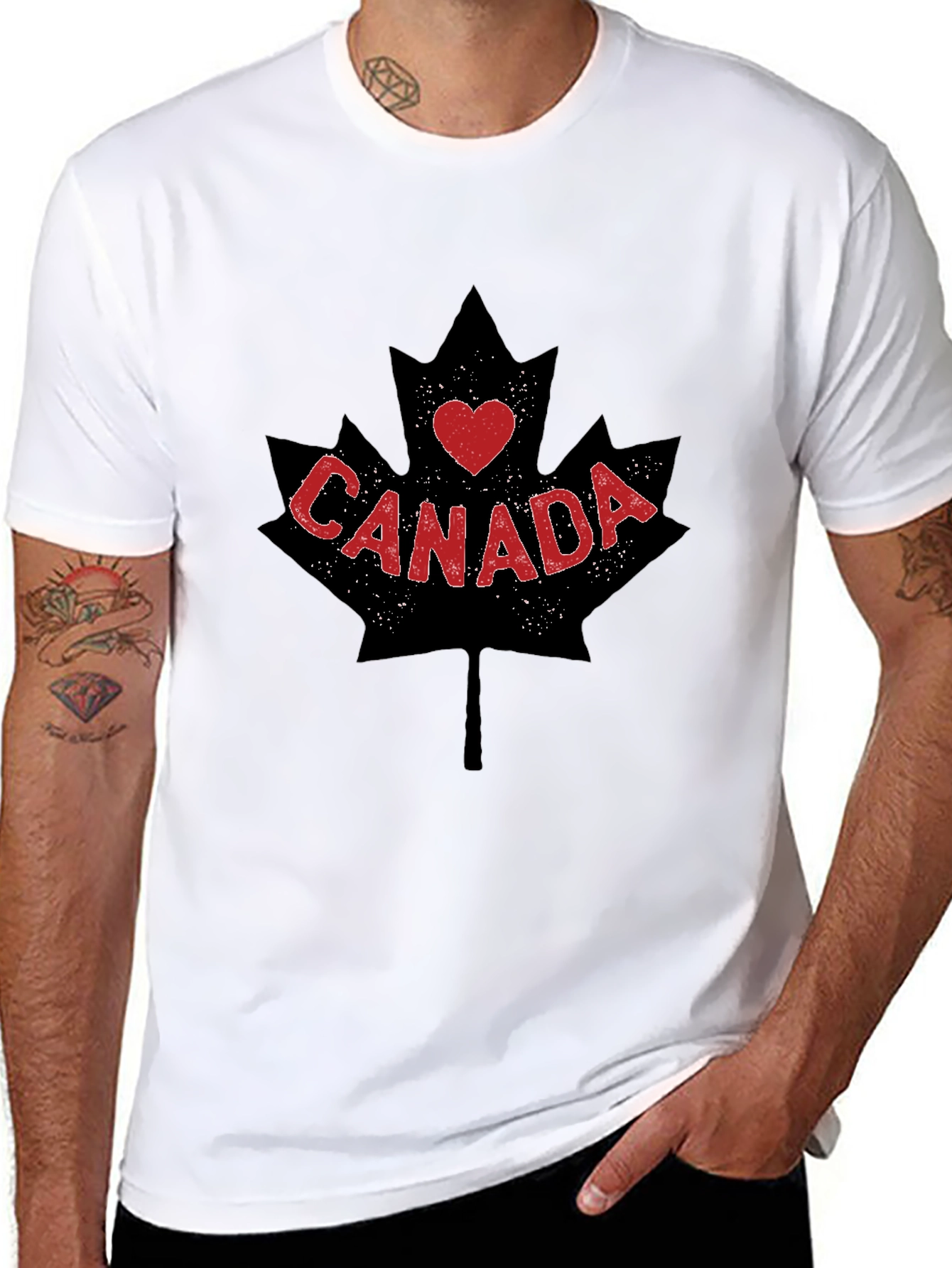 I Love Canada Maple Leaf T-Shirt