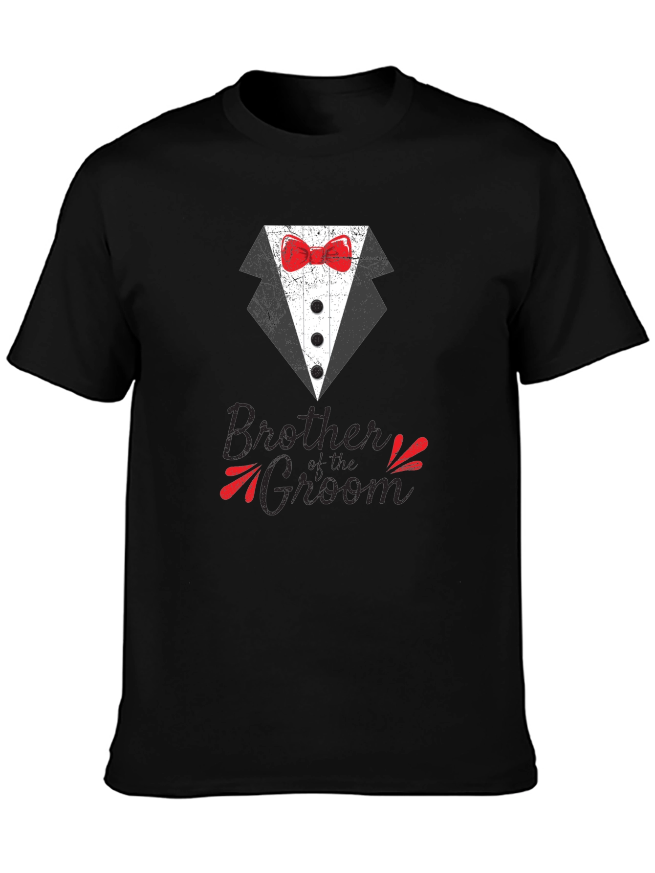 Brother of the Groom Tuxedo Graphic T-Shirt