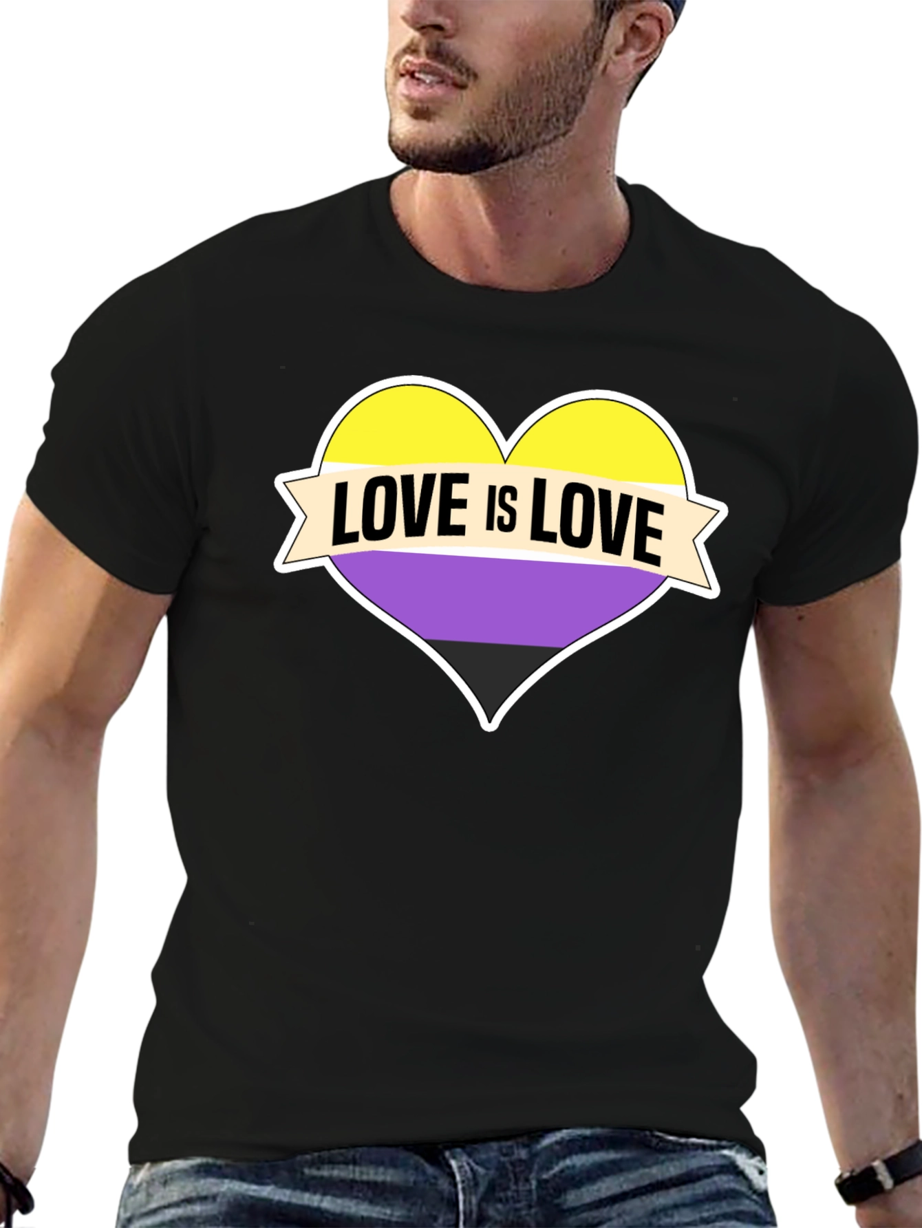 Love Is Love Nonbinary Pride T-Shirt