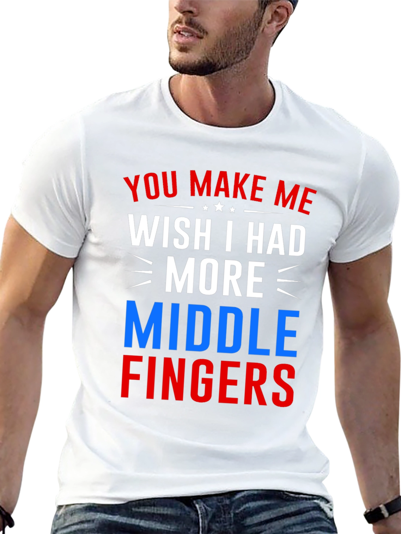 Funny Middle Finger Graphic Tee - Express Yourself!