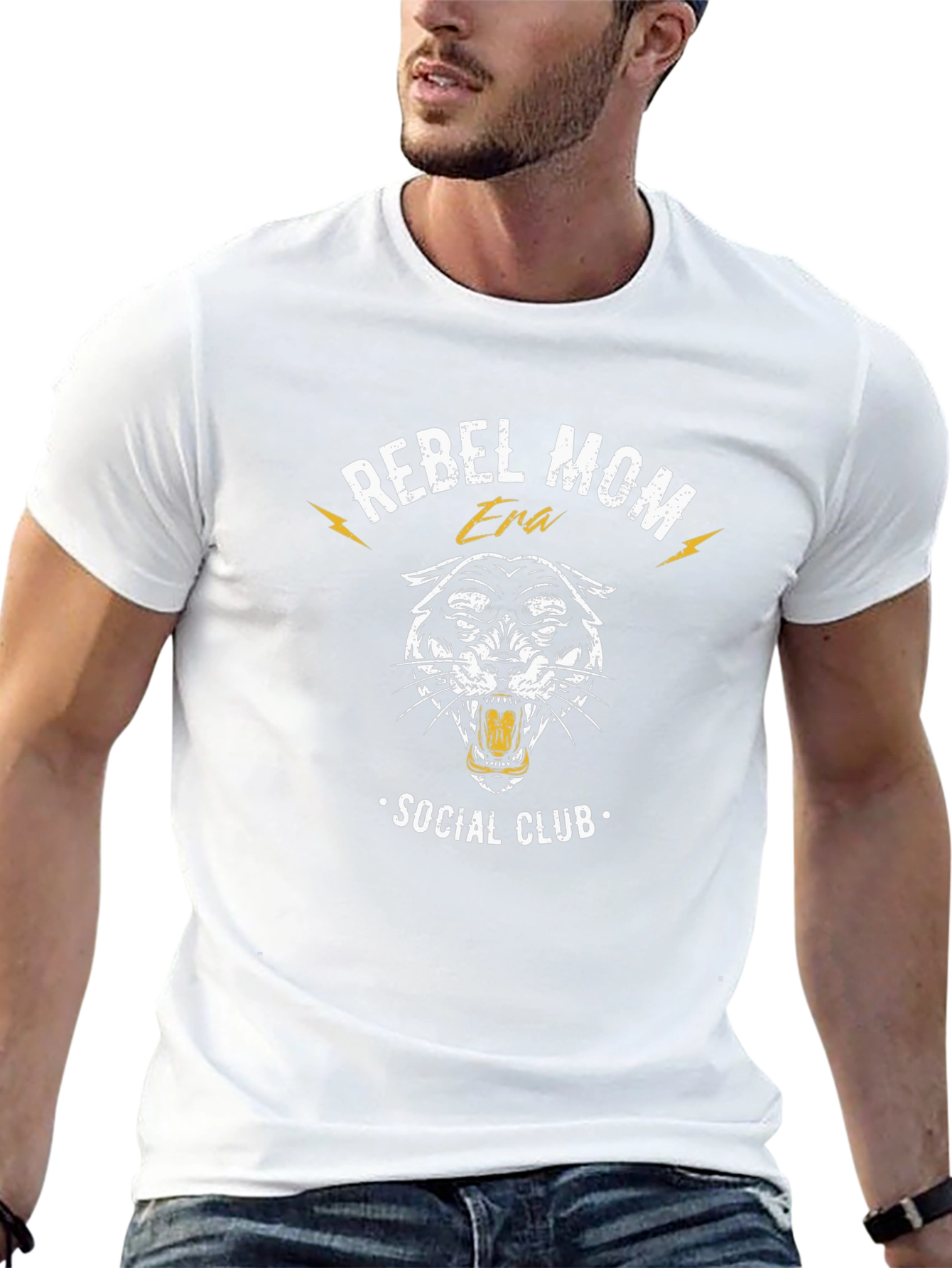 Rebel Mom Era Social Club Black Graphic Tee