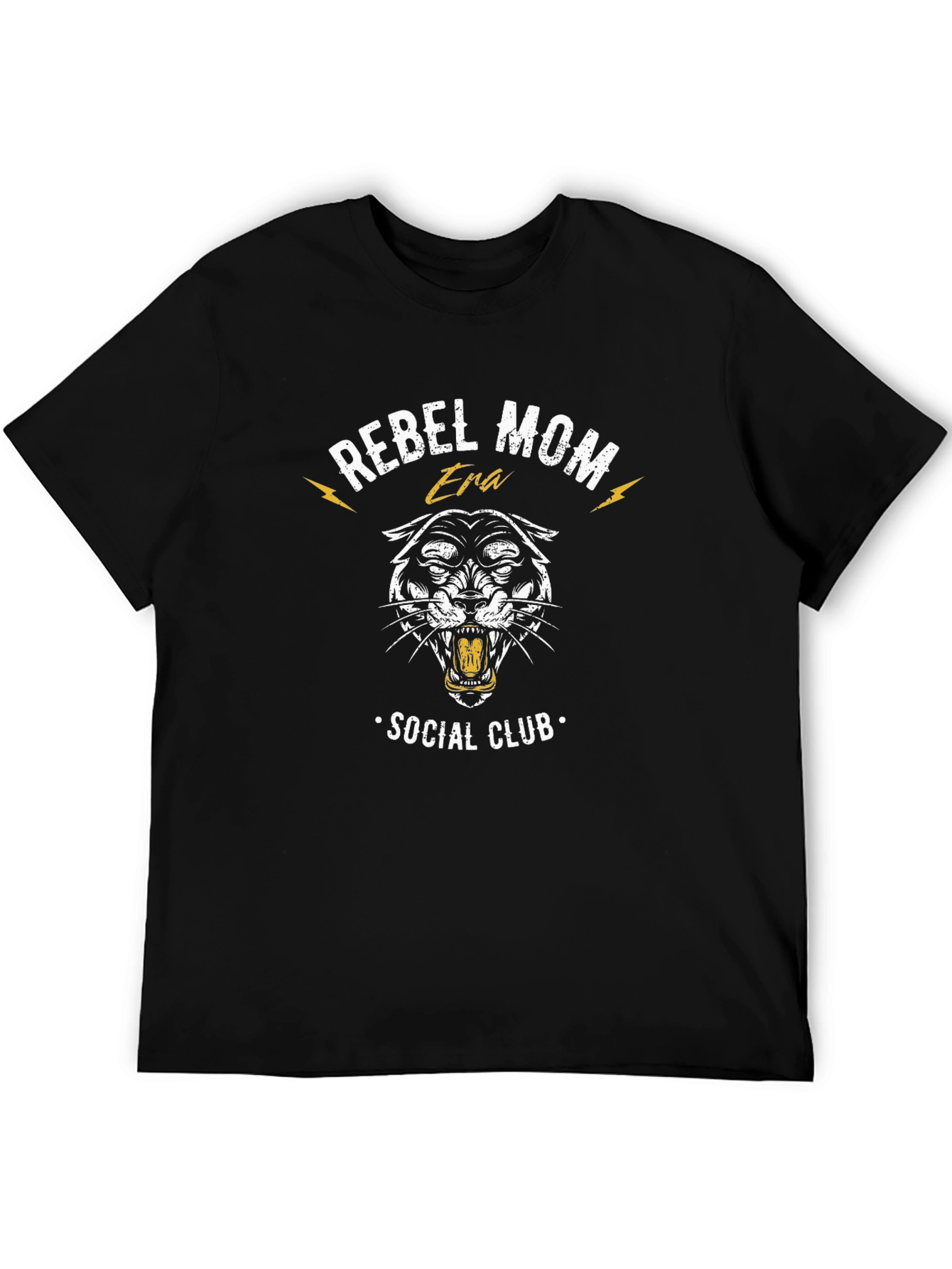 Rebel Mom Era Social Club Black Graphic Tee