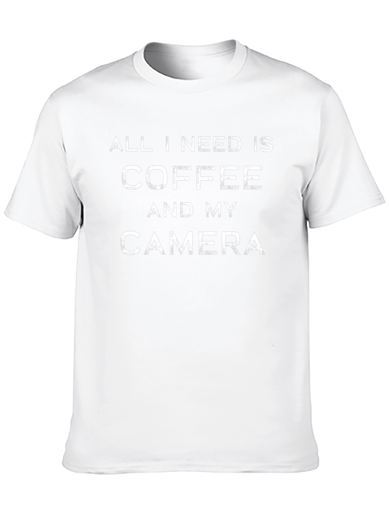 Coffee and Camera Graphic Tee - Black Unisex T-Shirt