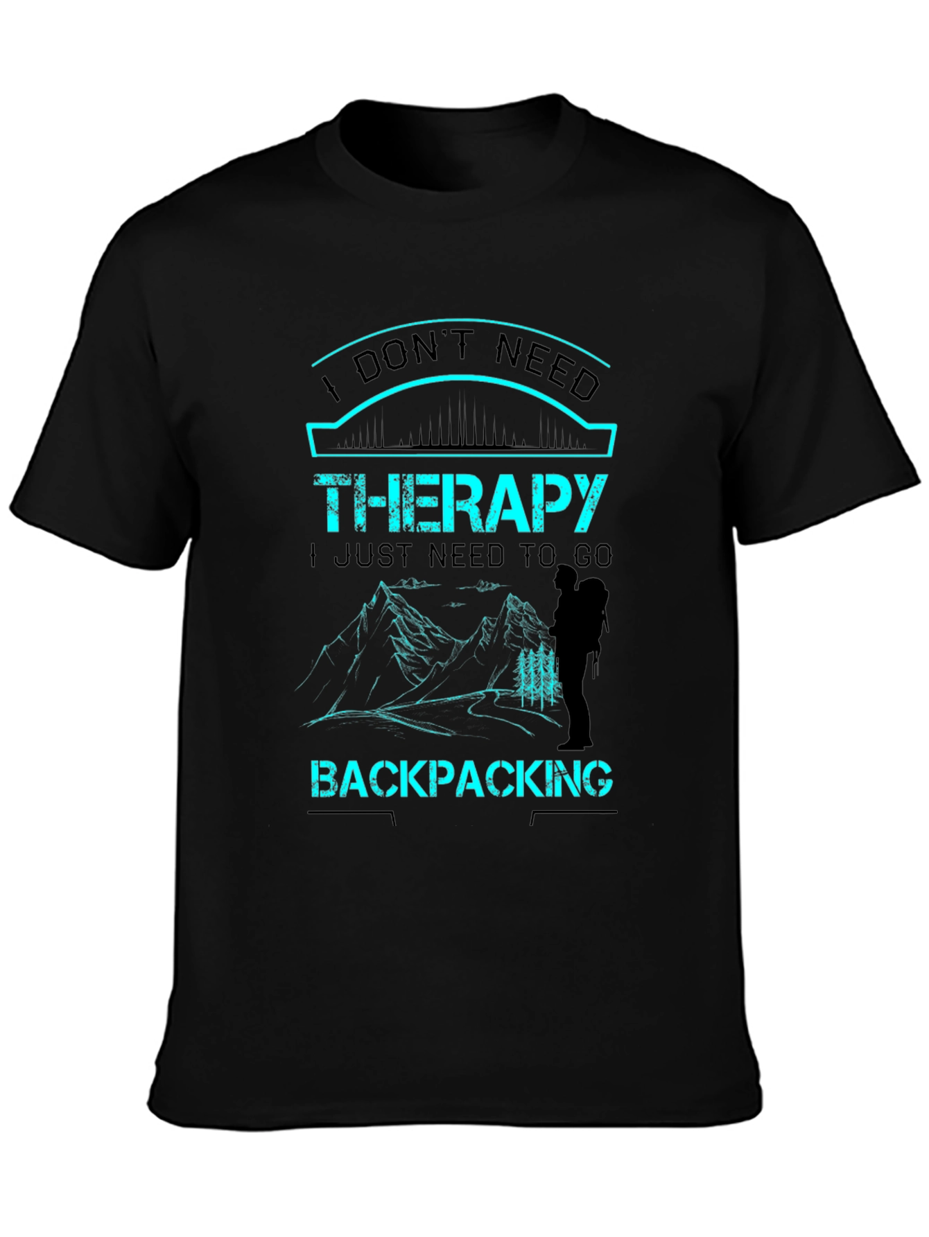 Backpacking Therapy Graphic T-Shirt