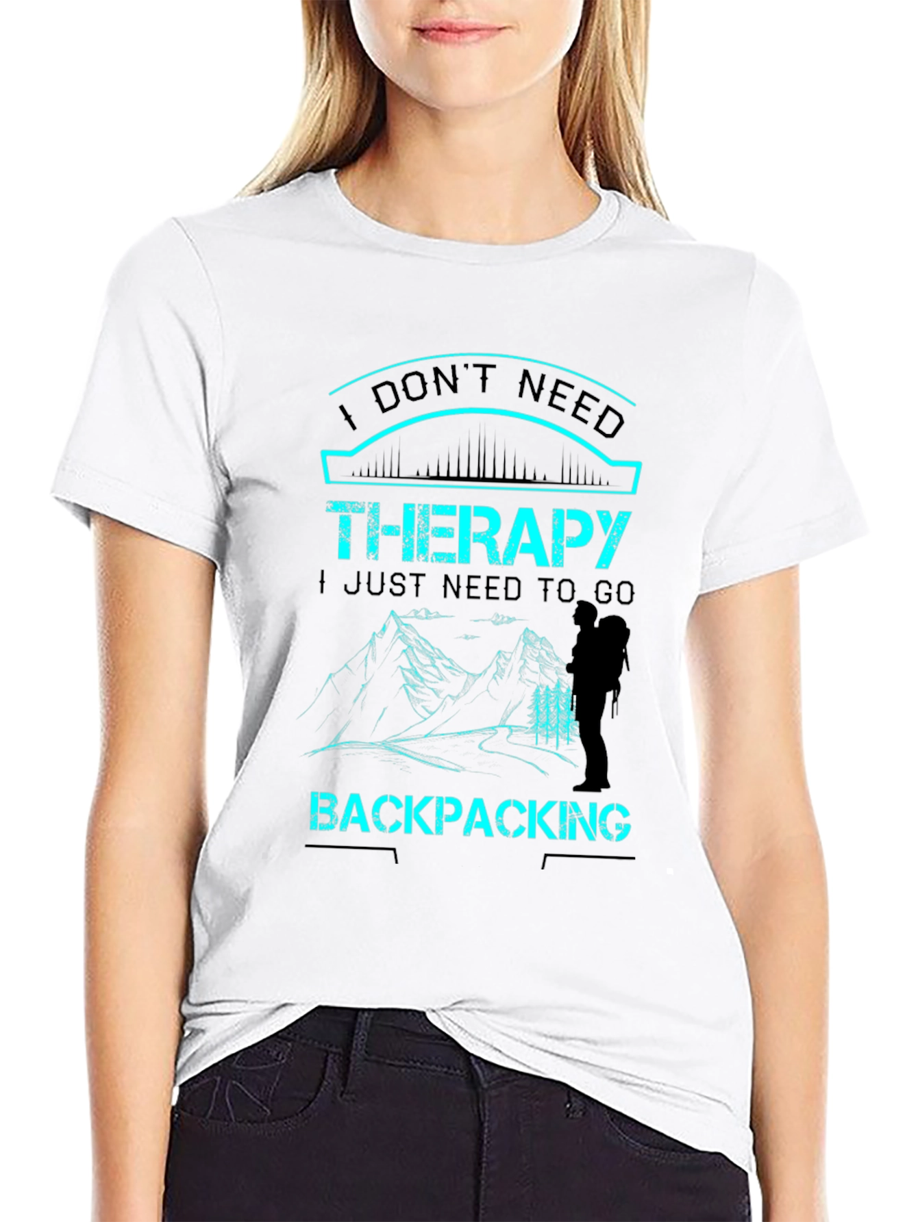 Backpacking Therapy Graphic T-Shirt