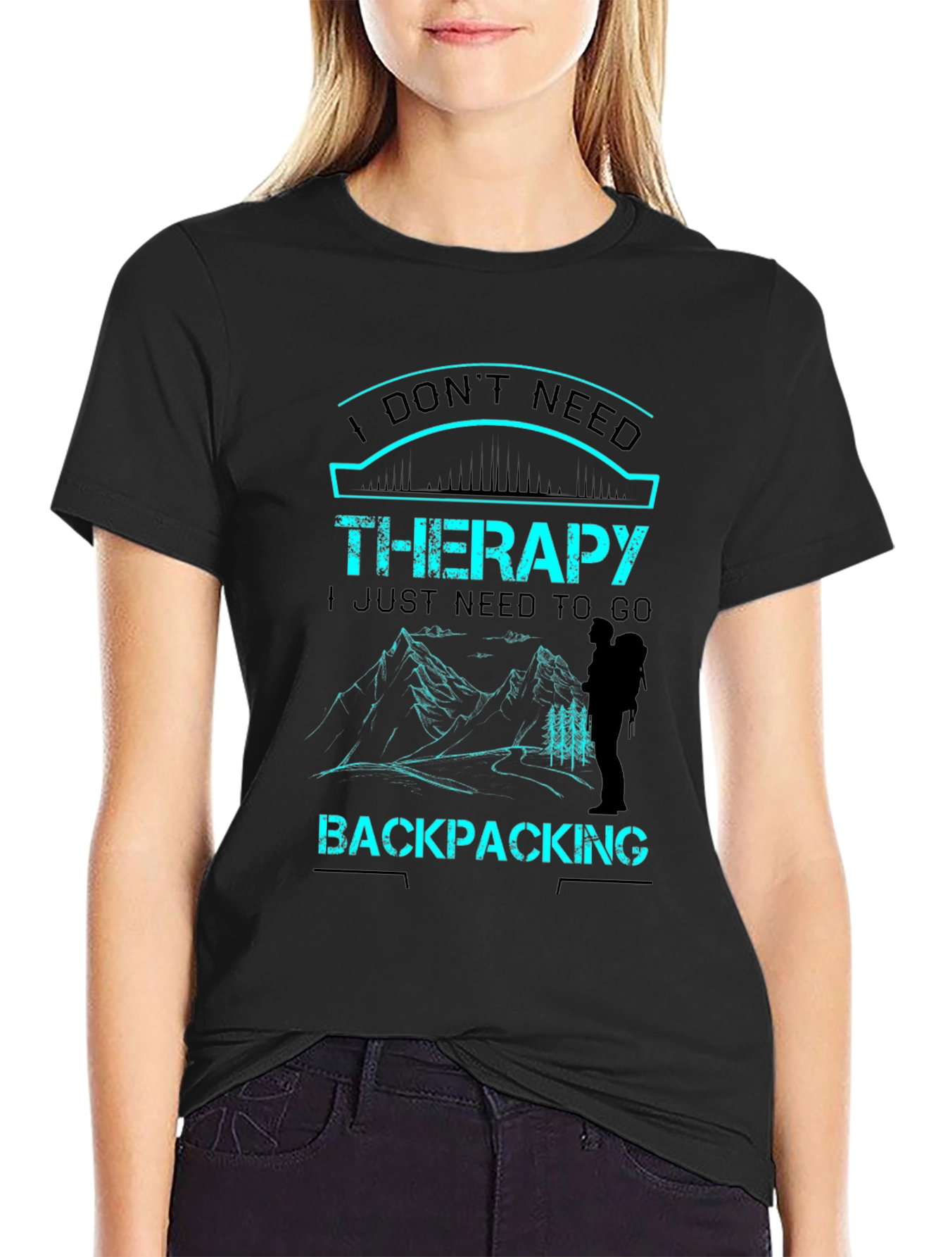 Backpacking Therapy Graphic T-Shirt
