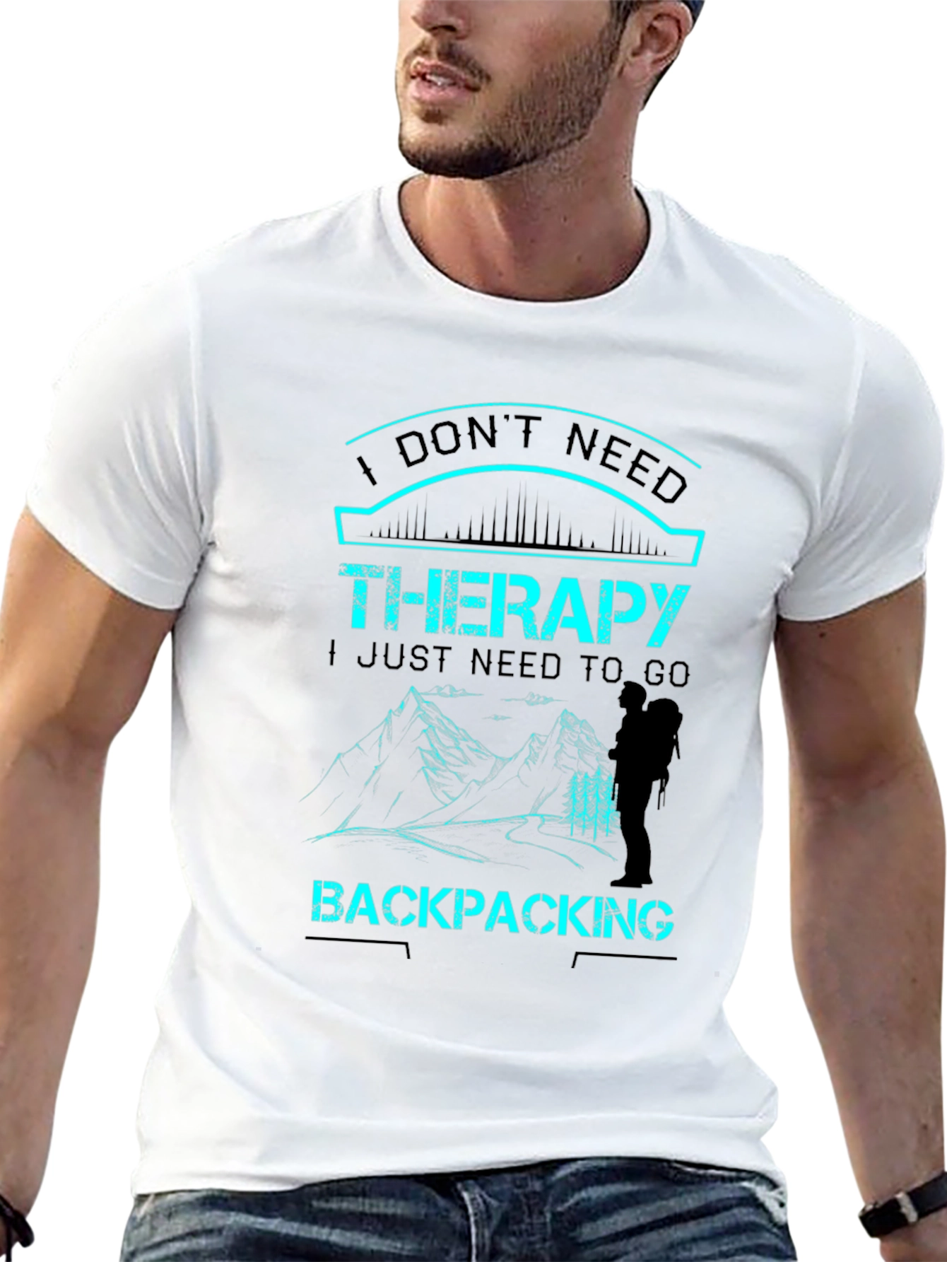 Backpacking Therapy Graphic T-Shirt