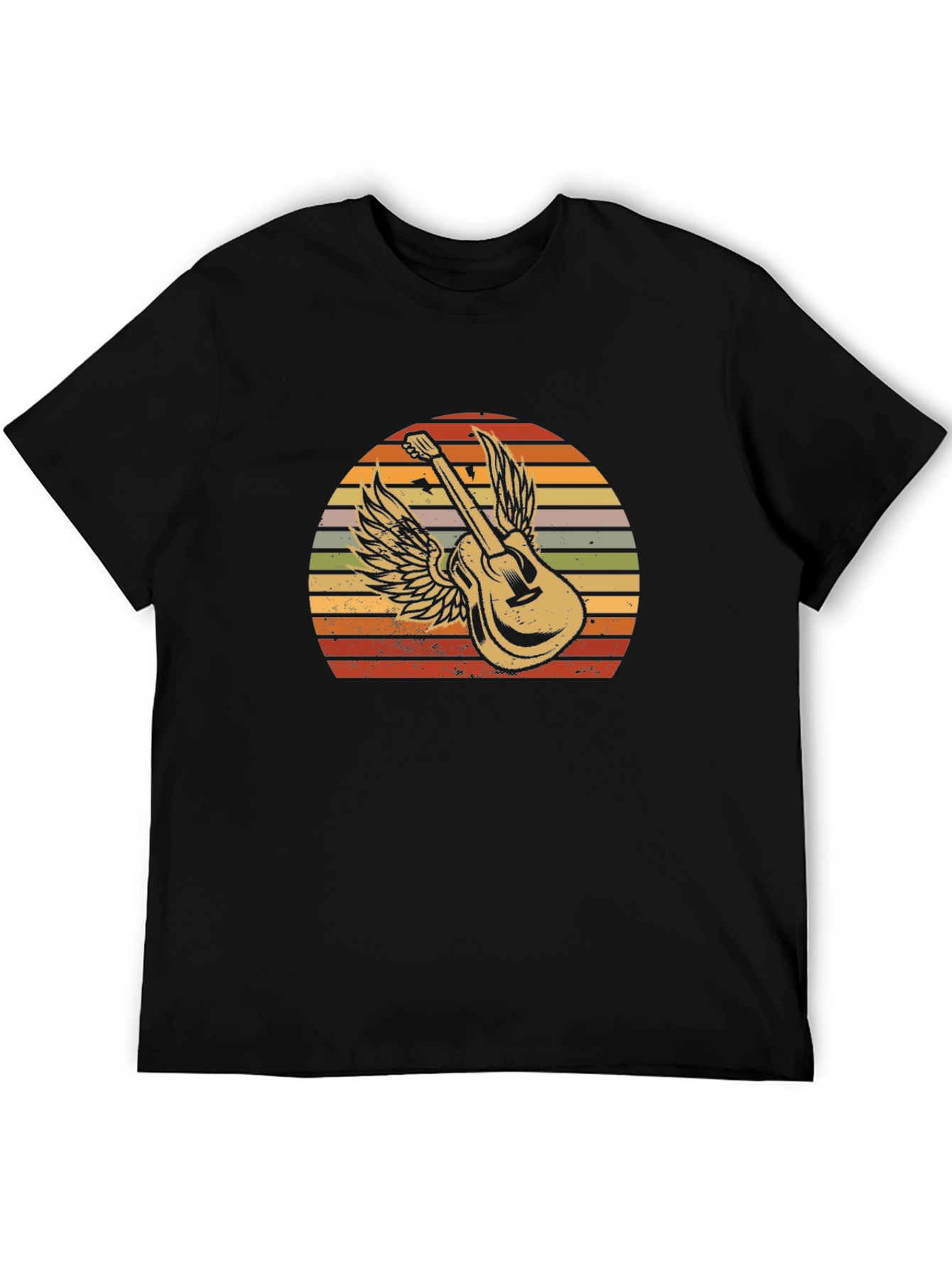 Guitar Wings Graphic Tee - Retro Style