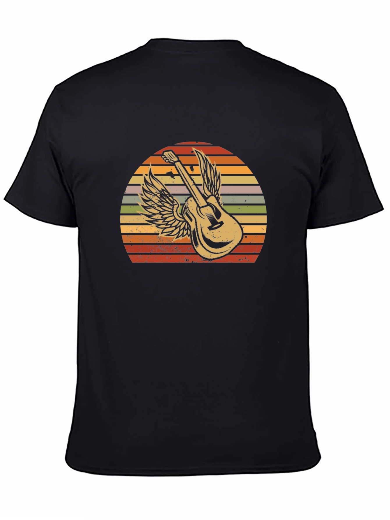 Guitar Wings Graphic Tee - Retro Style