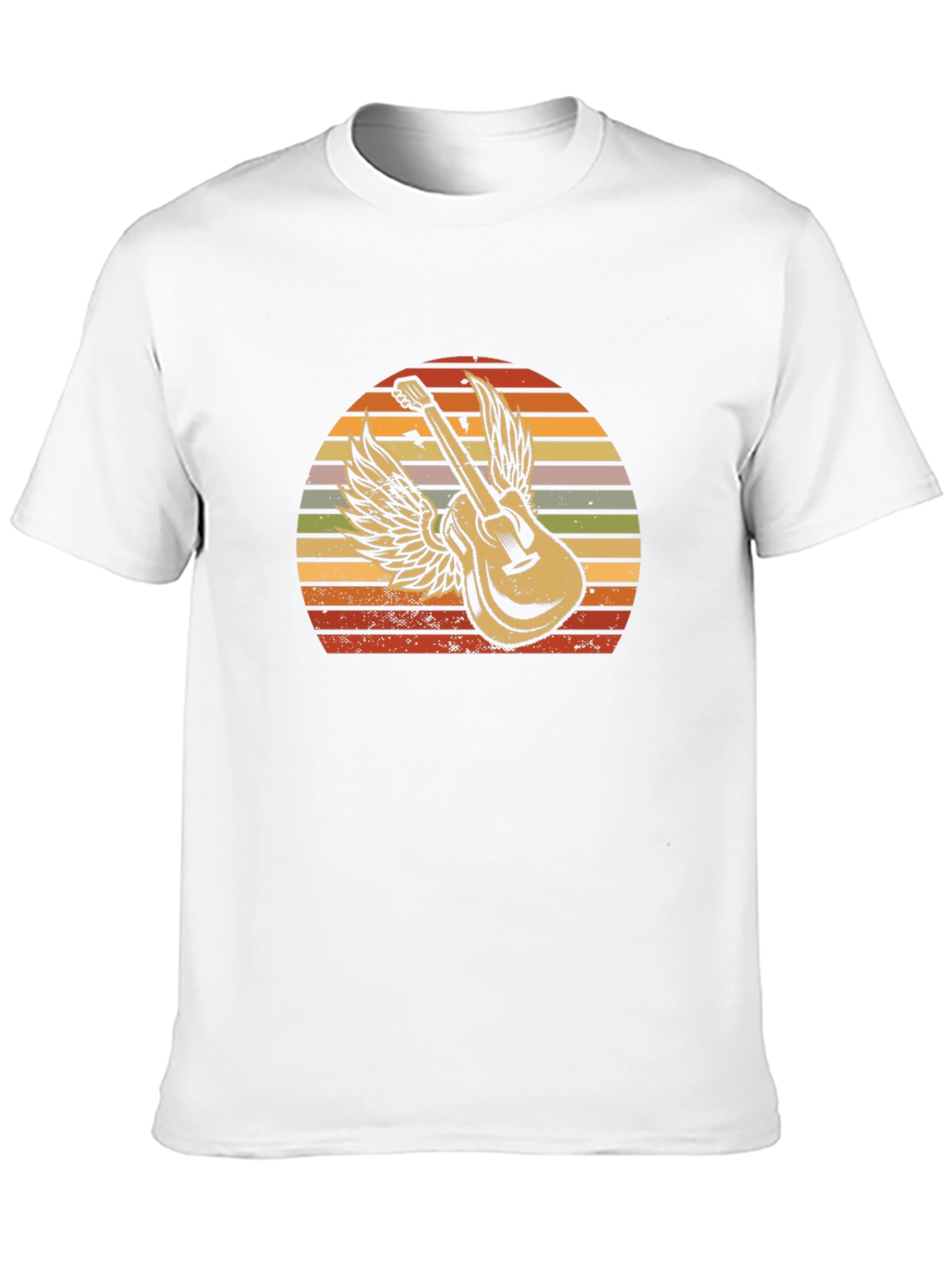 Guitar Wings Graphic Tee - Retro Style