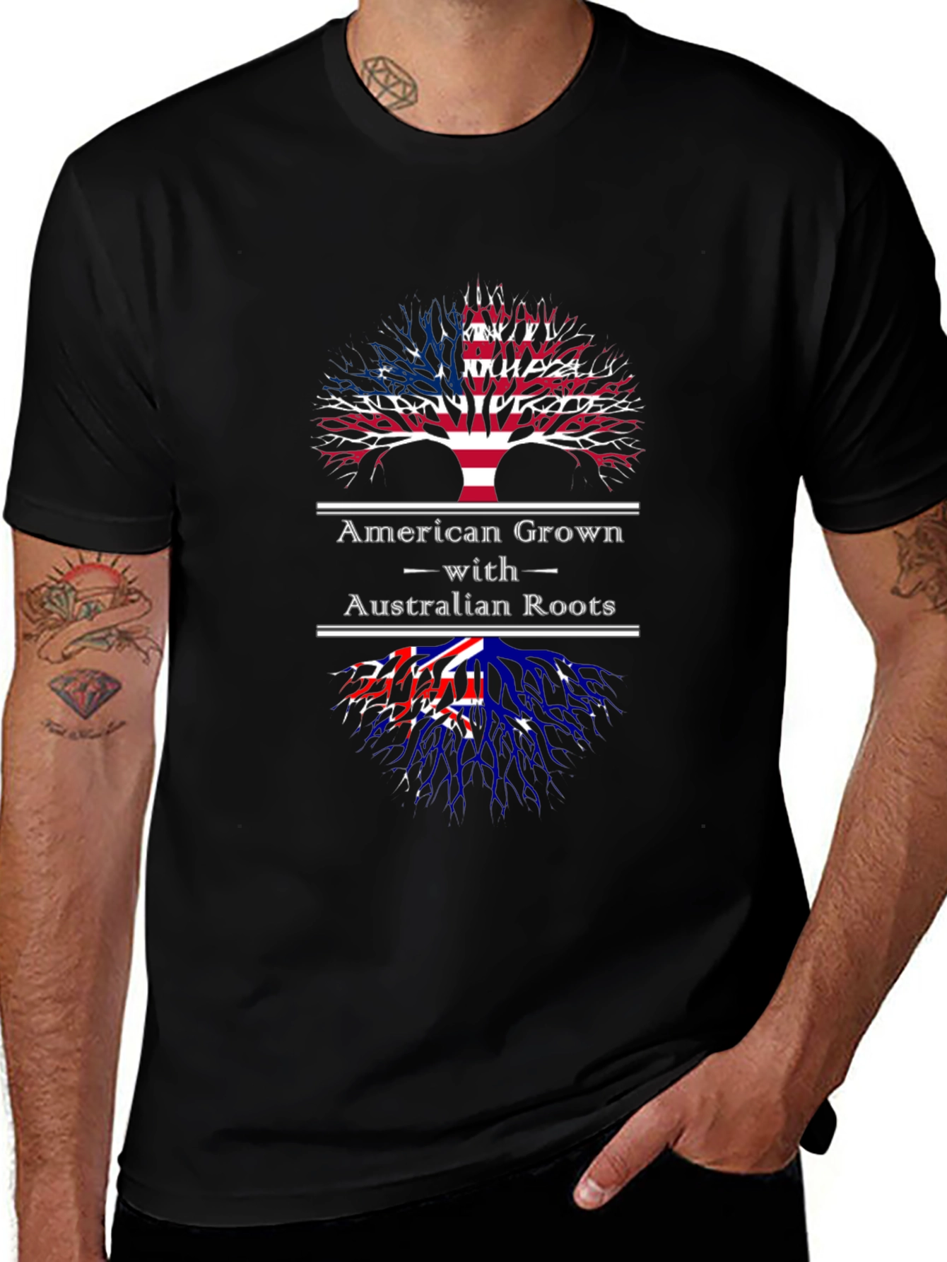 American Grown with Australian Roots T-Shirt
