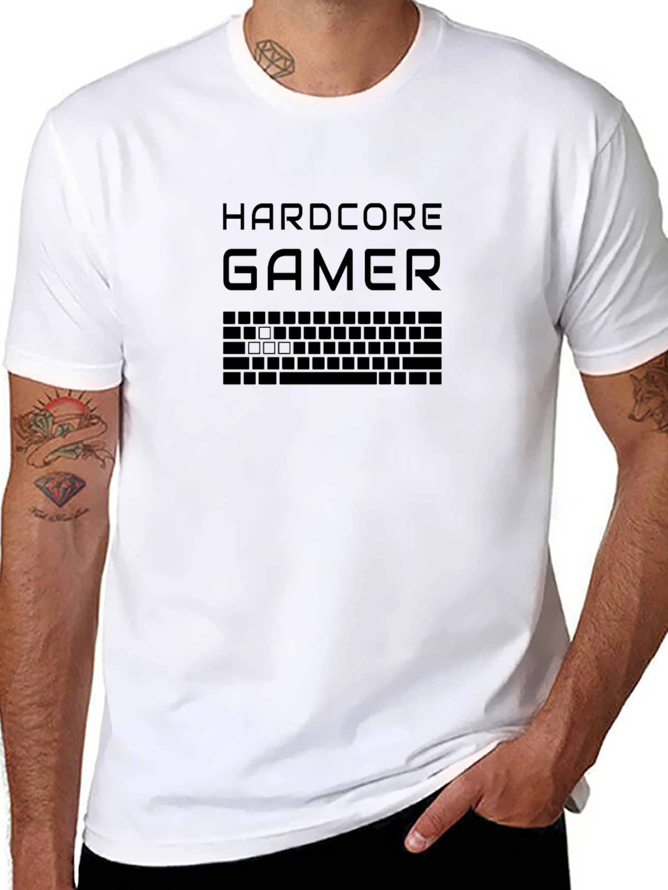 Hardcore Gamer Black T-Shirt