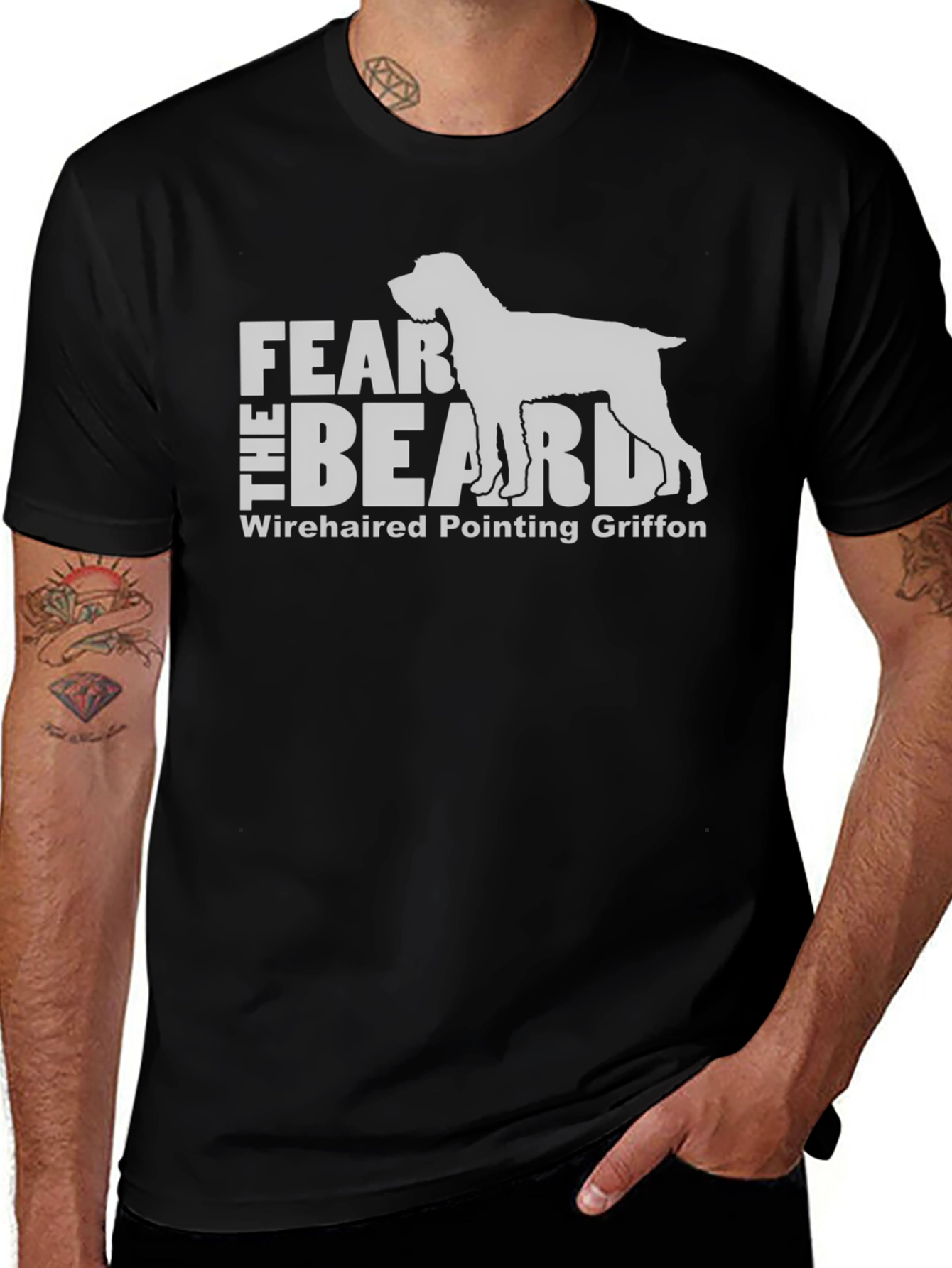 Fear The Beard Wirehaired Pointing Griffon T-Shirt