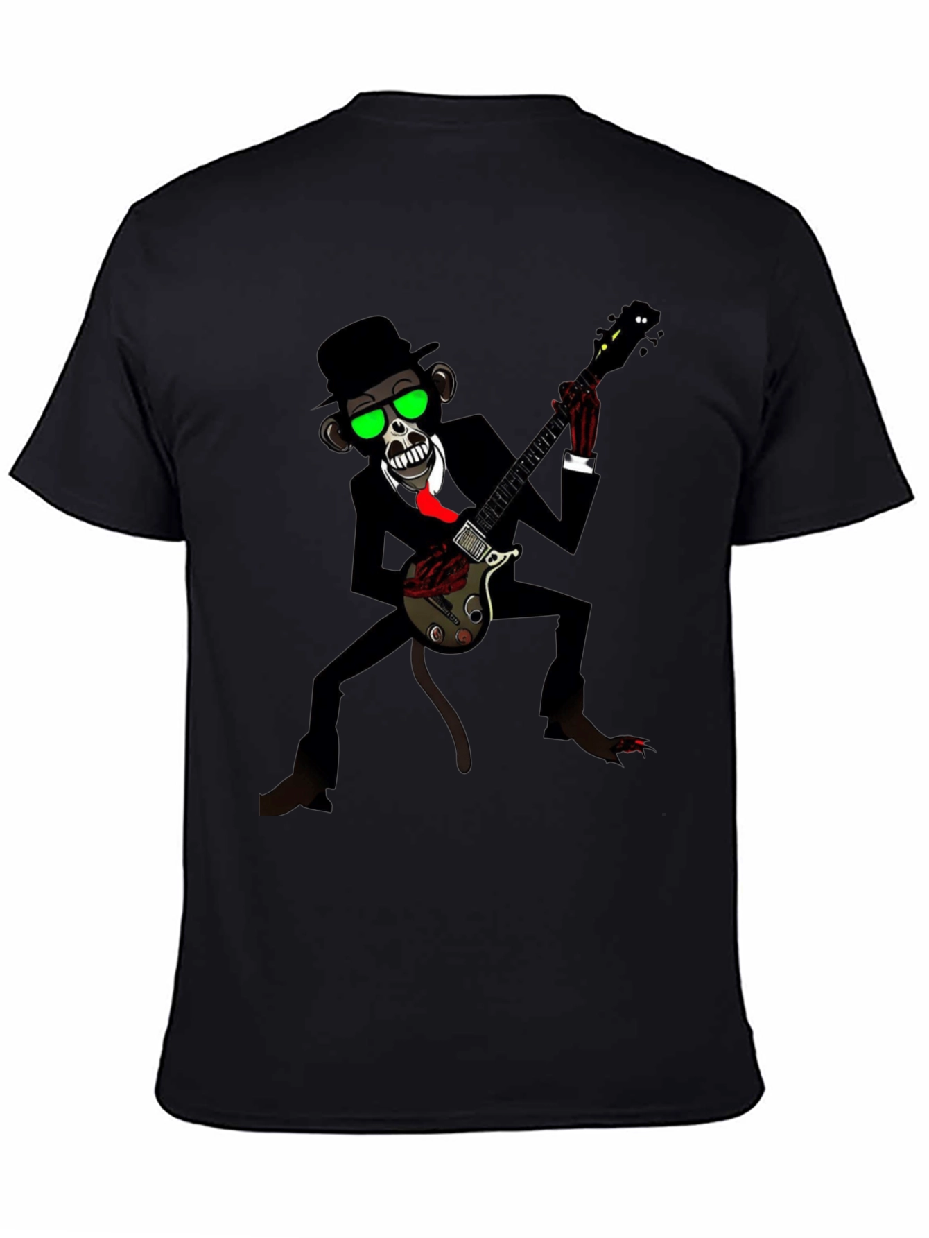 Cool Monkey Guitarist Graphic Tee