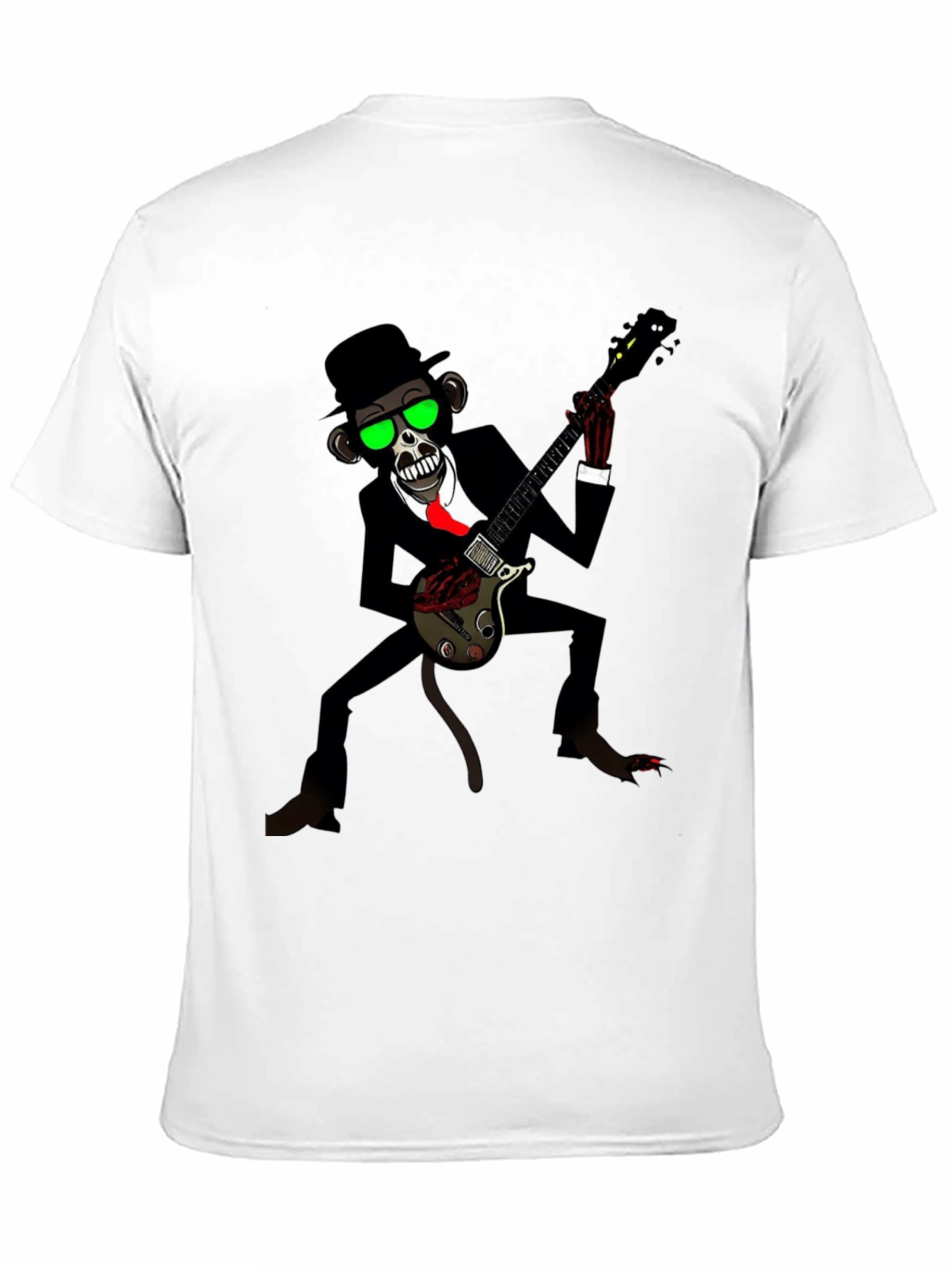 Cool Monkey Guitarist Graphic Tee