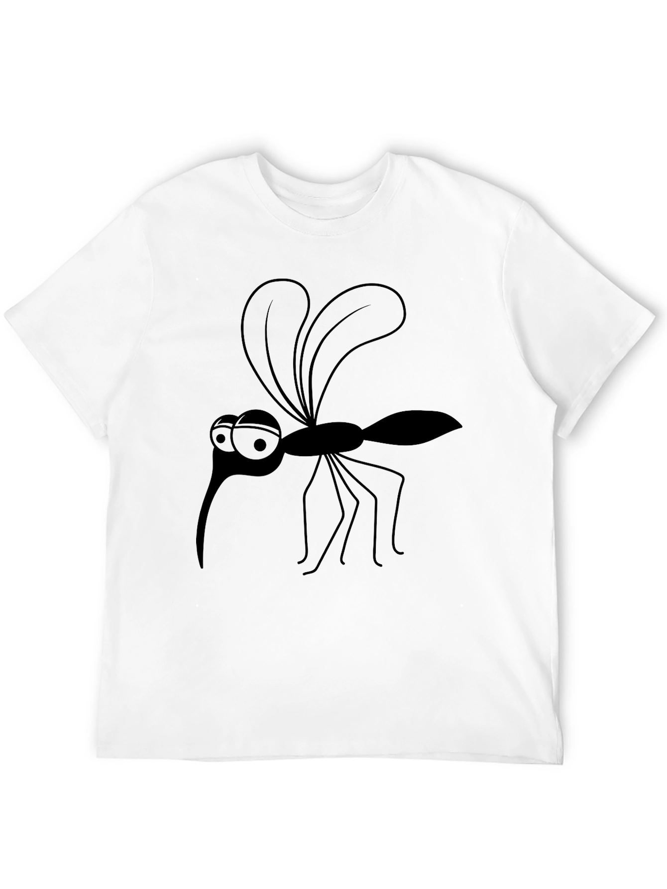 Mosquito Graphic Black Tee - Funny Bug T-Shirt