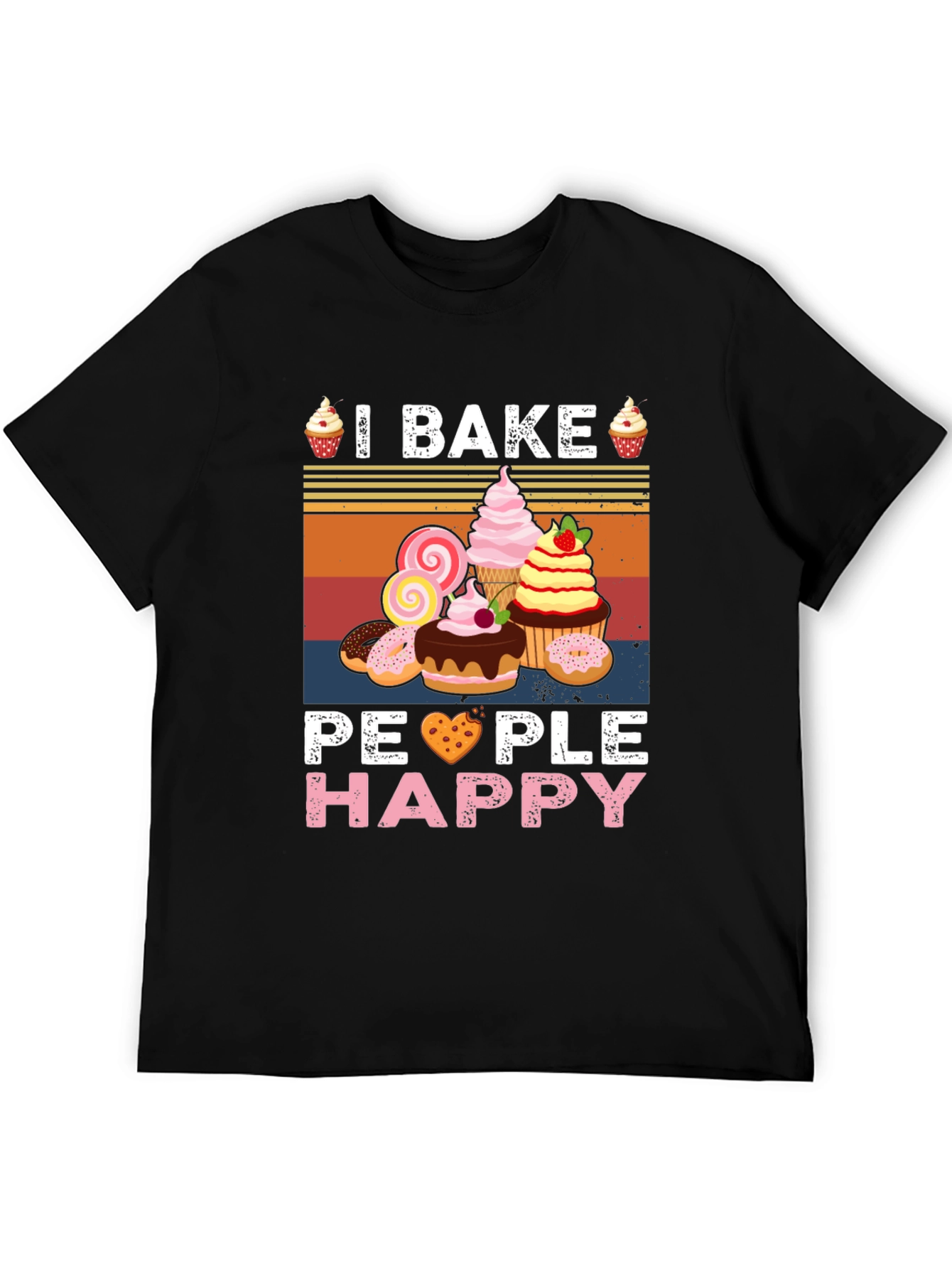 I Bake People Happy Graphic Tee