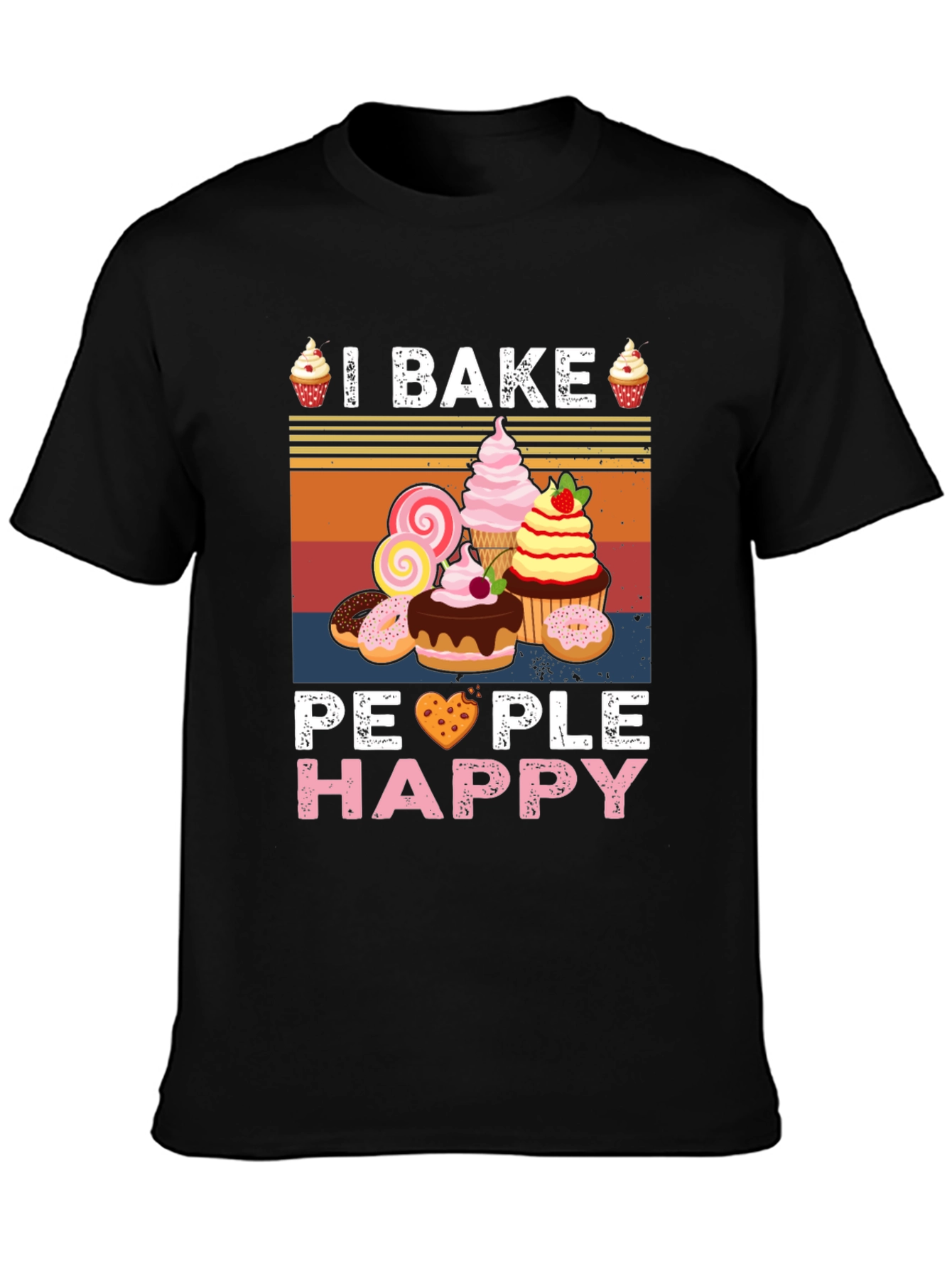 I Bake People Happy Graphic Tee