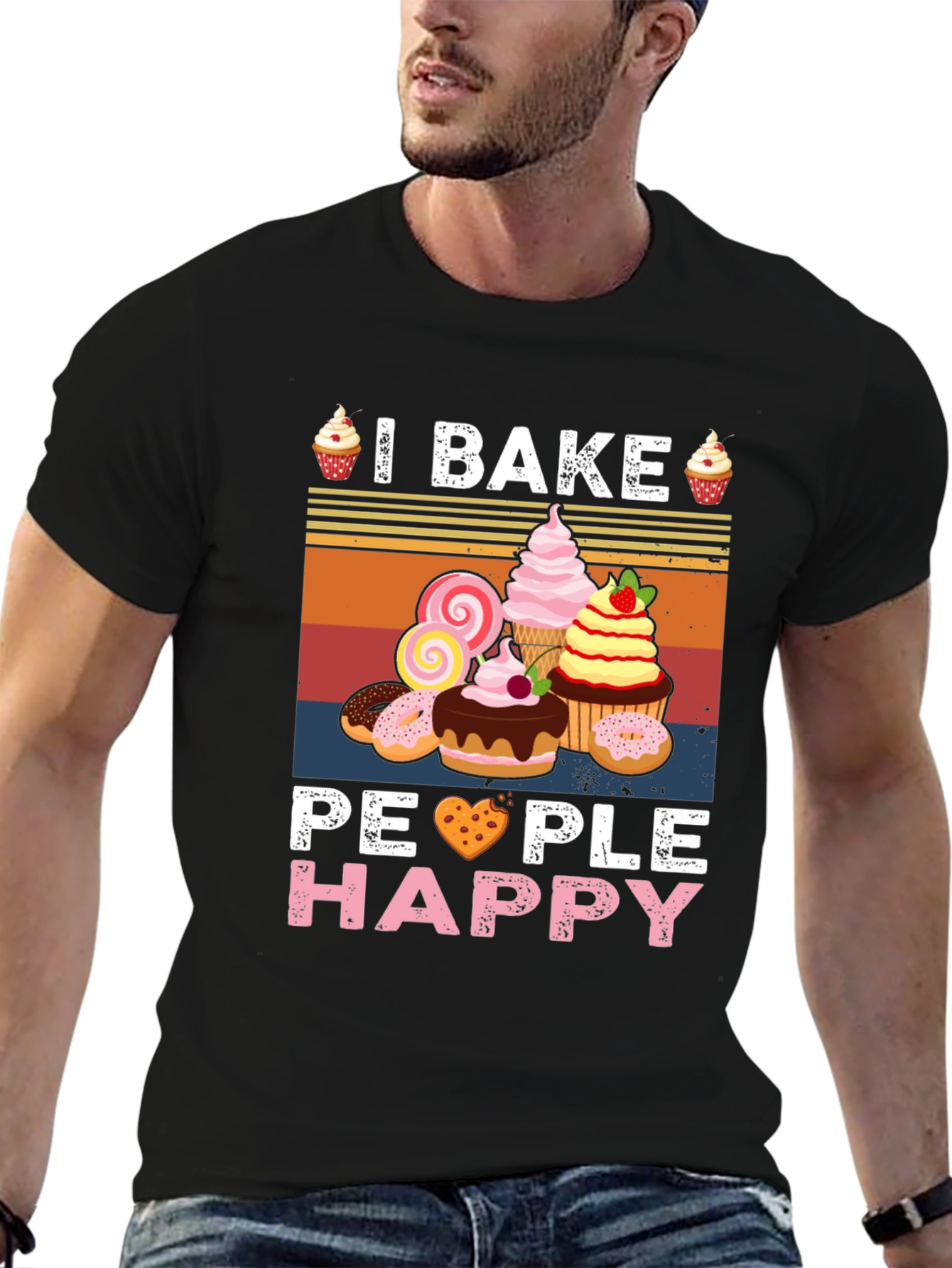 I Bake People Happy Graphic Tee