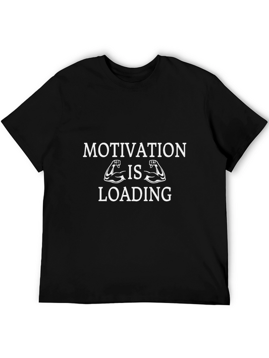 Motivation Loading T-Shirt - Gym Fitness Workout Tee