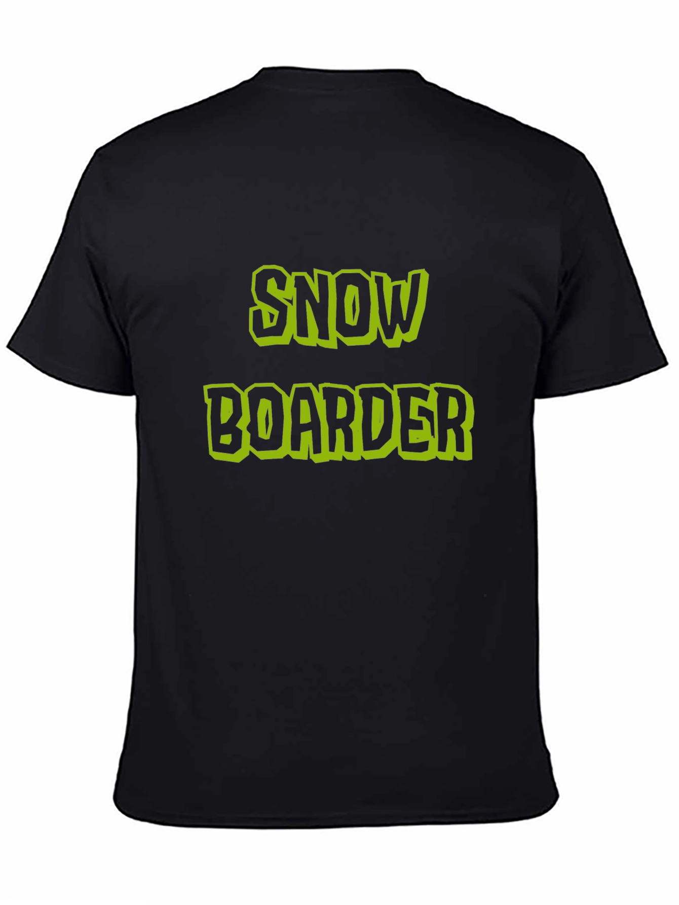 Snowboarder Graphic Black T-Shirt