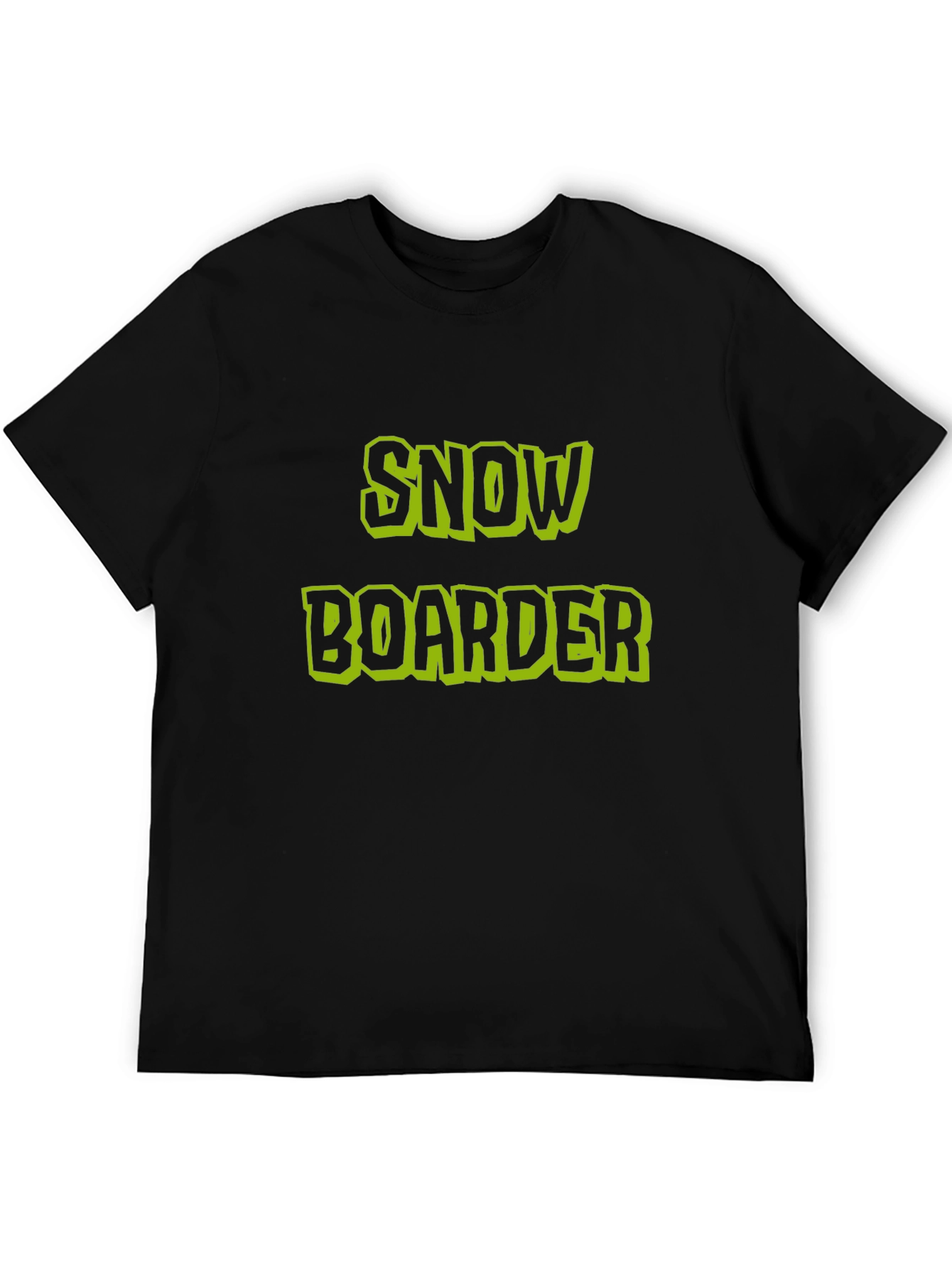 Snowboarder Graphic Black T-Shirt