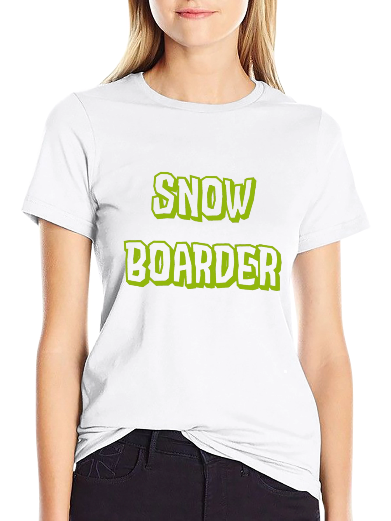 Snowboarder Graphic Black T-Shirt