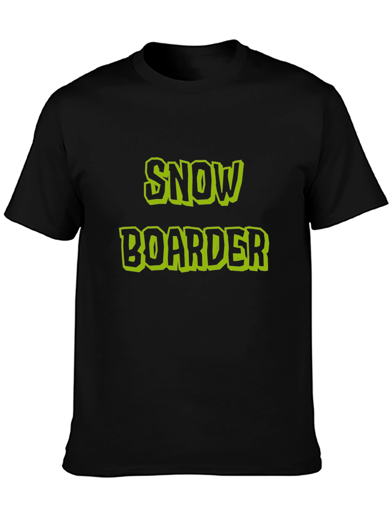 Snowboarder Graphic Black T-Shirt