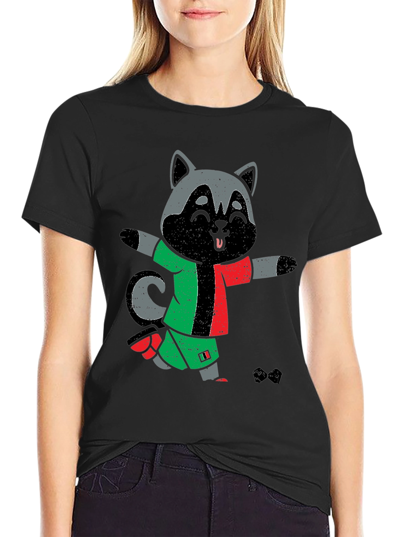 Funny Raccoon Soccer T-Shirt - Unique Graphic Tee
