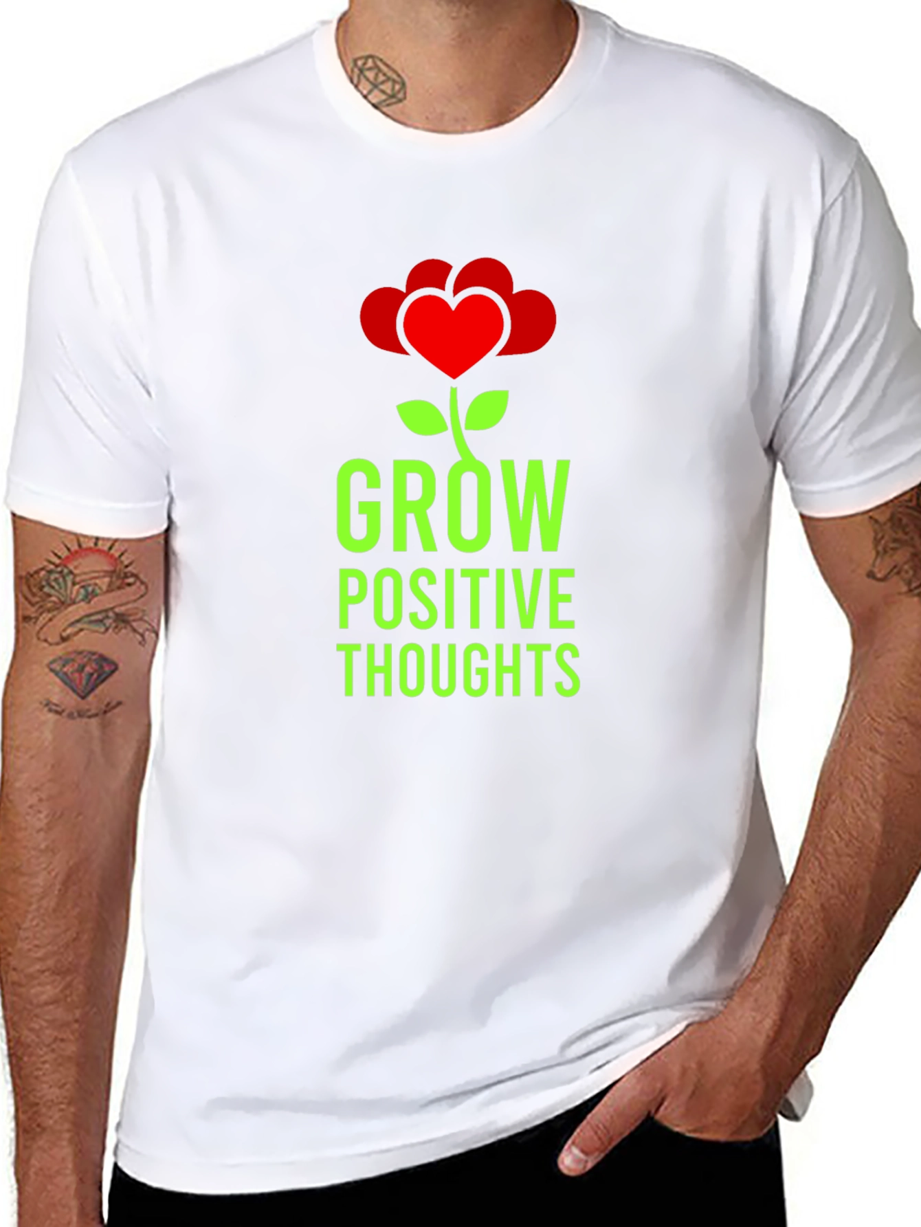 Grow Positive Thoughts Graphic Tee