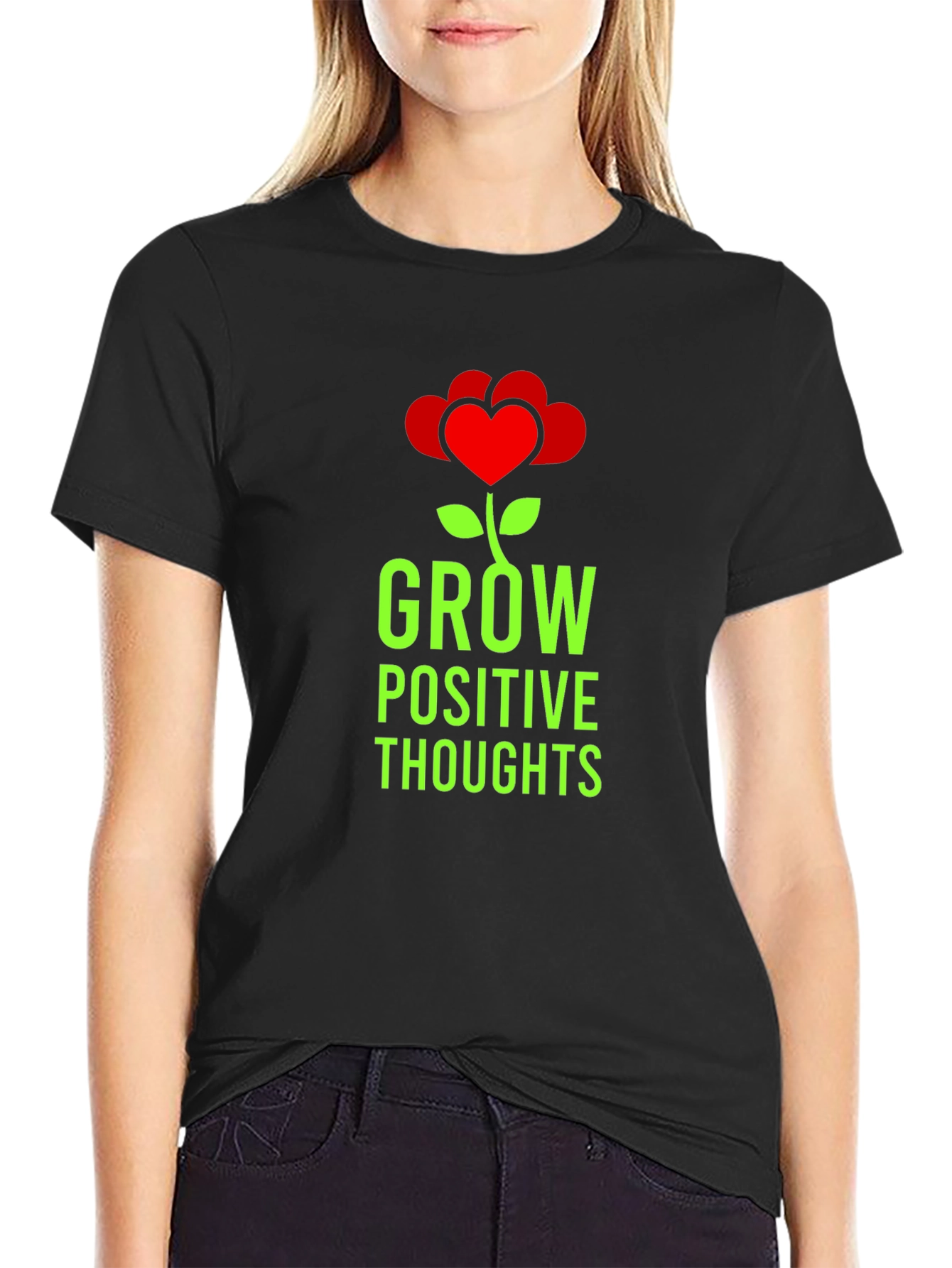 Grow Positive Thoughts Graphic Tee