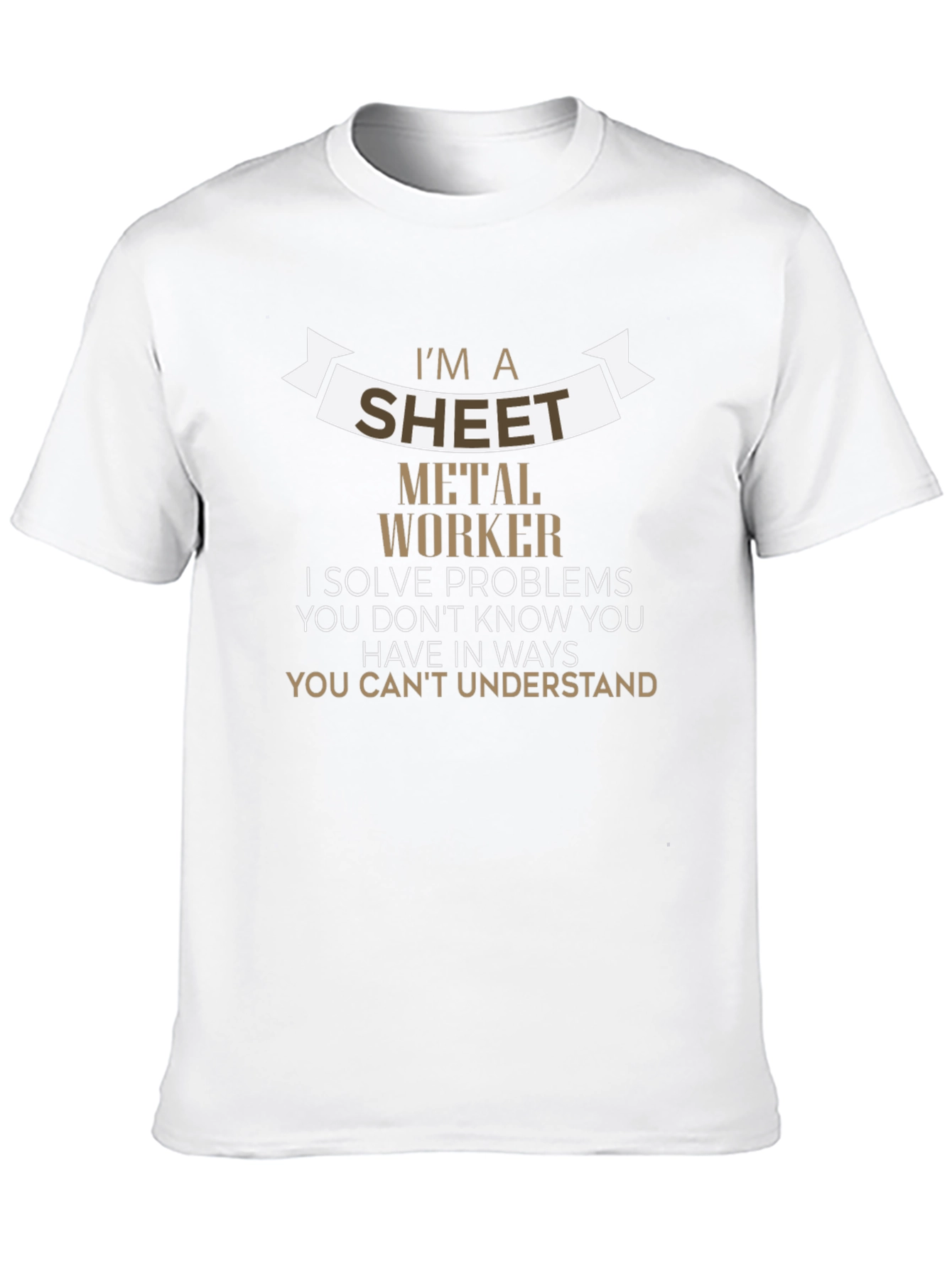 Sheet Metal Worker T-Shirt - Problem Solver Edition