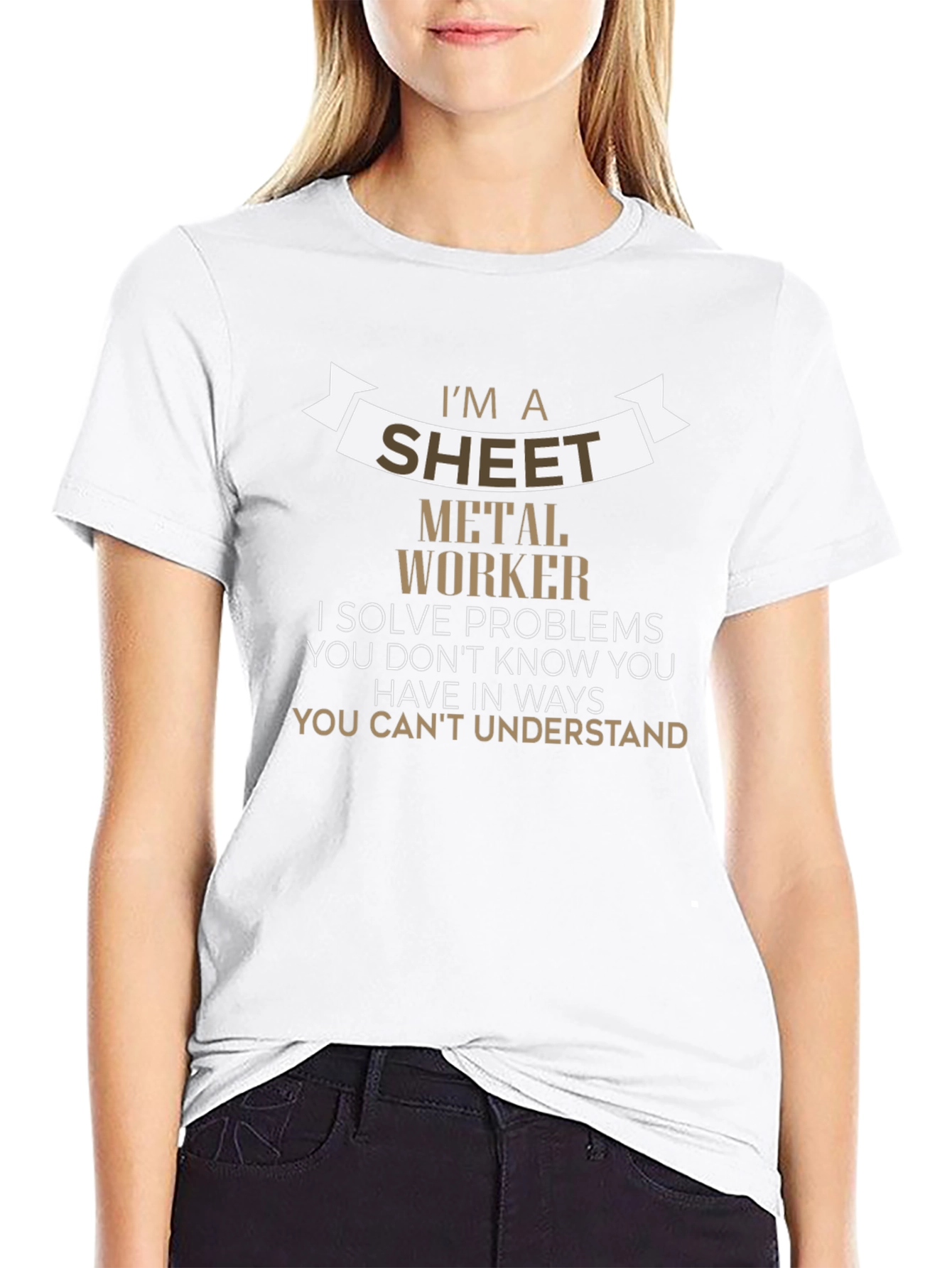 Sheet Metal Worker T-Shirt - Problem Solver Edition