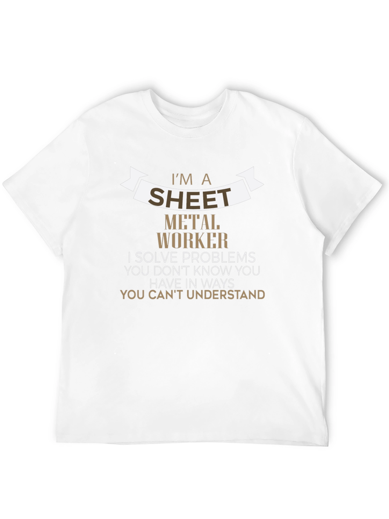 Sheet Metal Worker T-Shirt - Problem Solver Edition