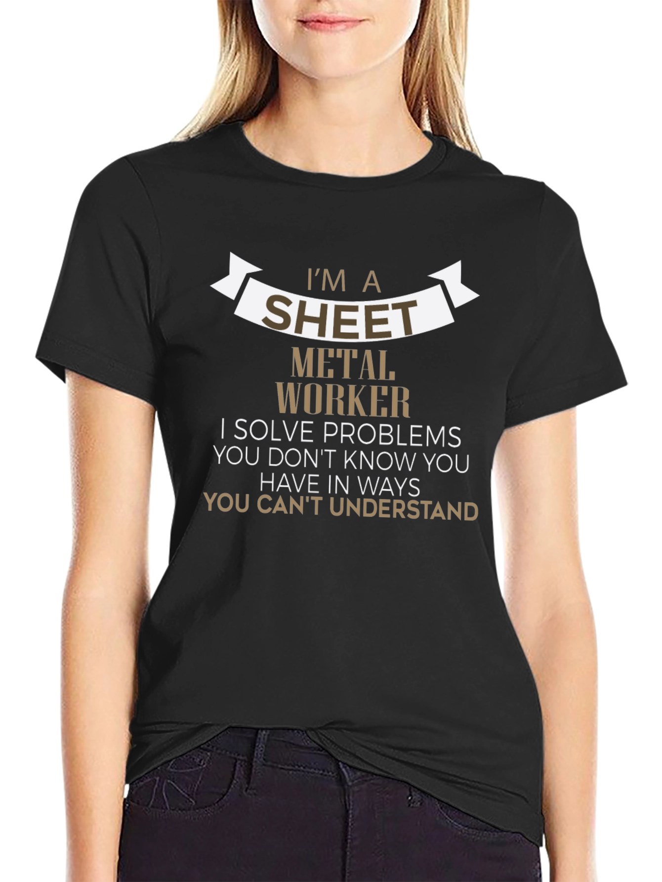 Sheet Metal Worker T-Shirt - Problem Solver Edition