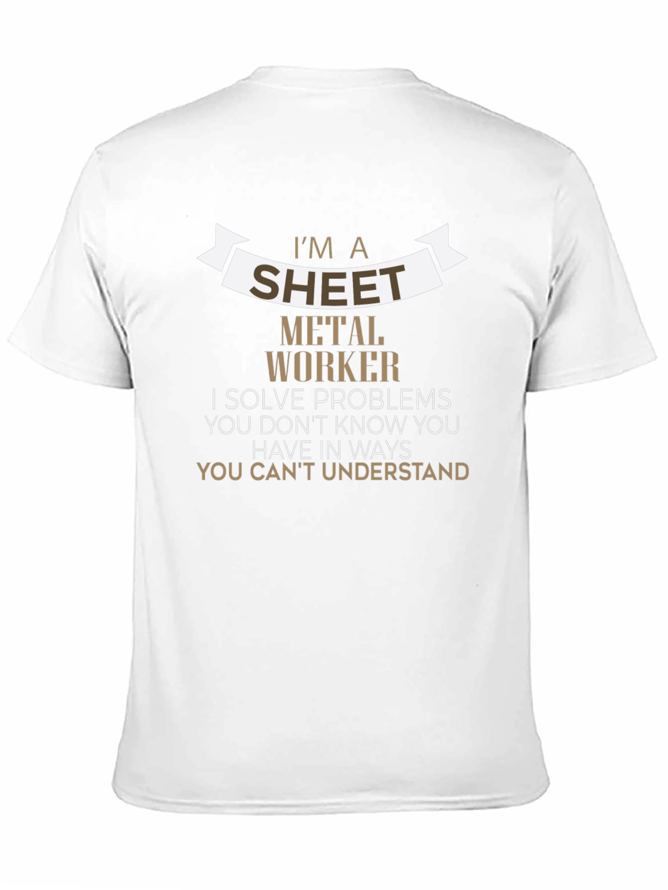 Sheet Metal Worker T-Shirt - Problem Solver Edition