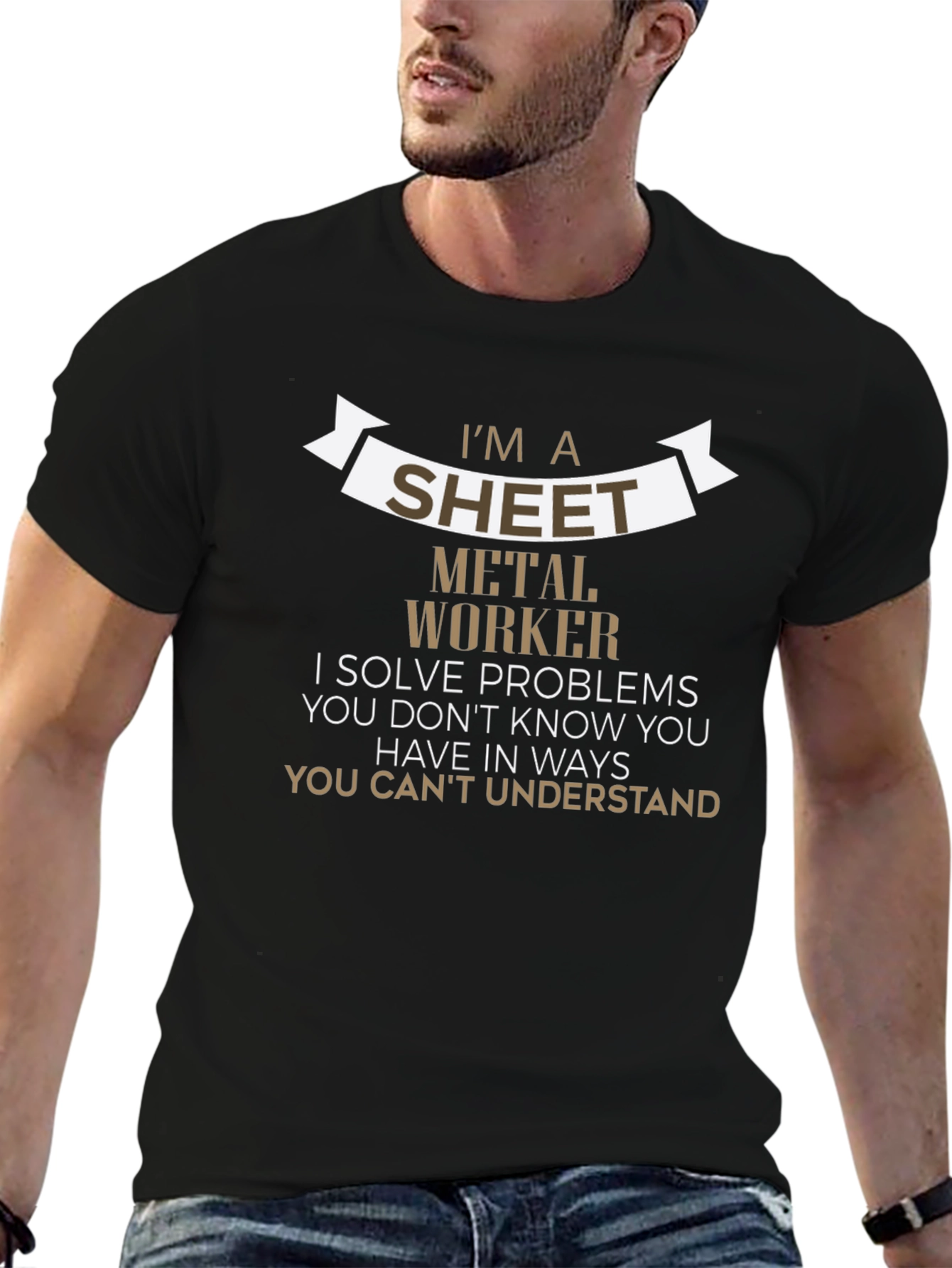 Sheet Metal Worker T-Shirt - Problem Solver Edition