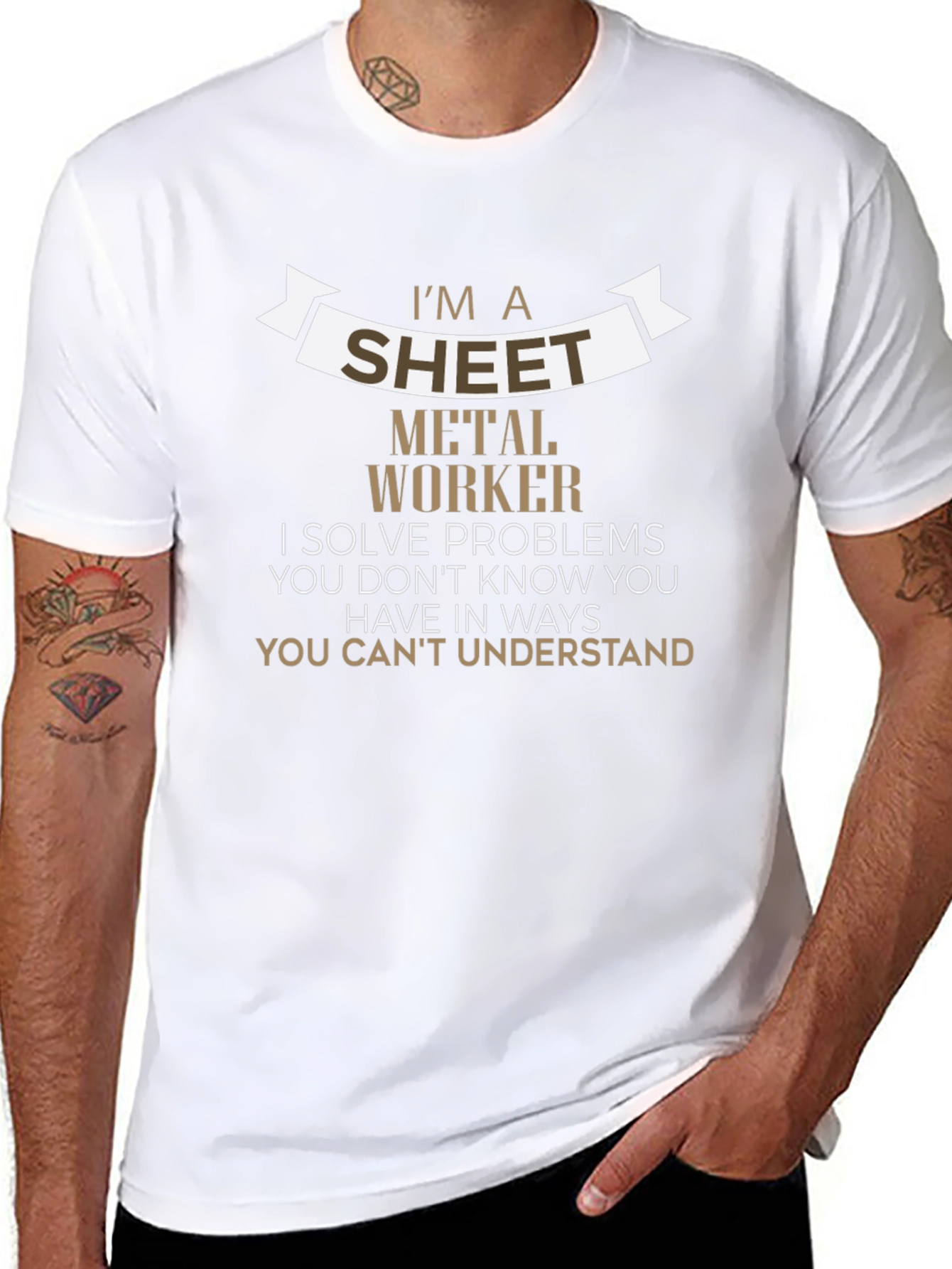 Sheet Metal Worker T-Shirt - Problem Solver Edition