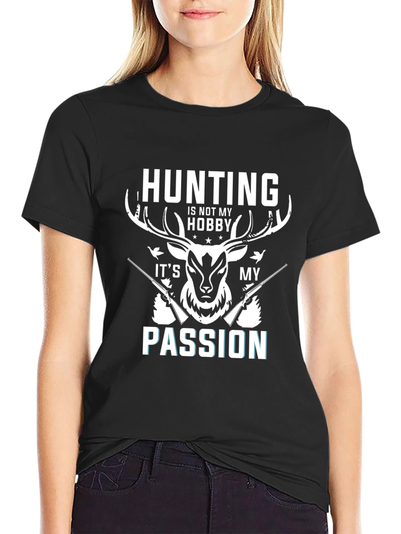 Hunting Passion Black T-Shirt