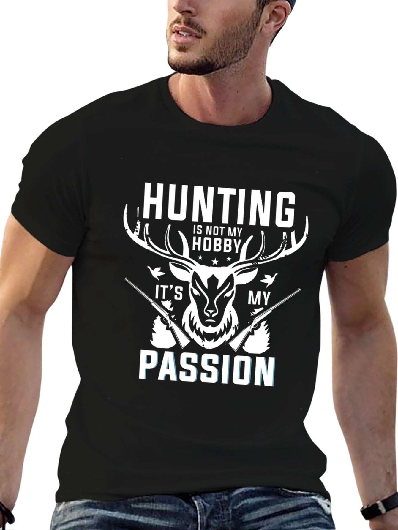 Hunting Passion Black T-Shirt