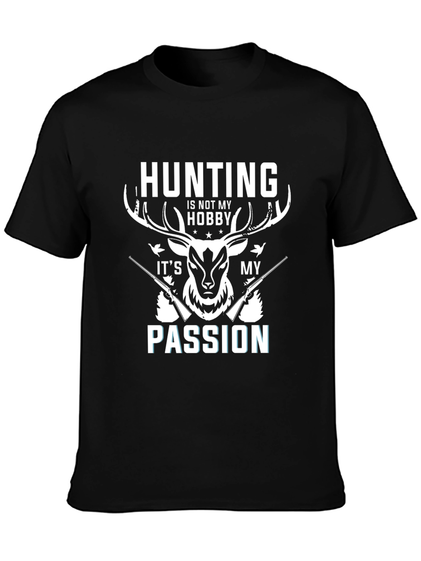 Hunting Passion Black T-Shirt